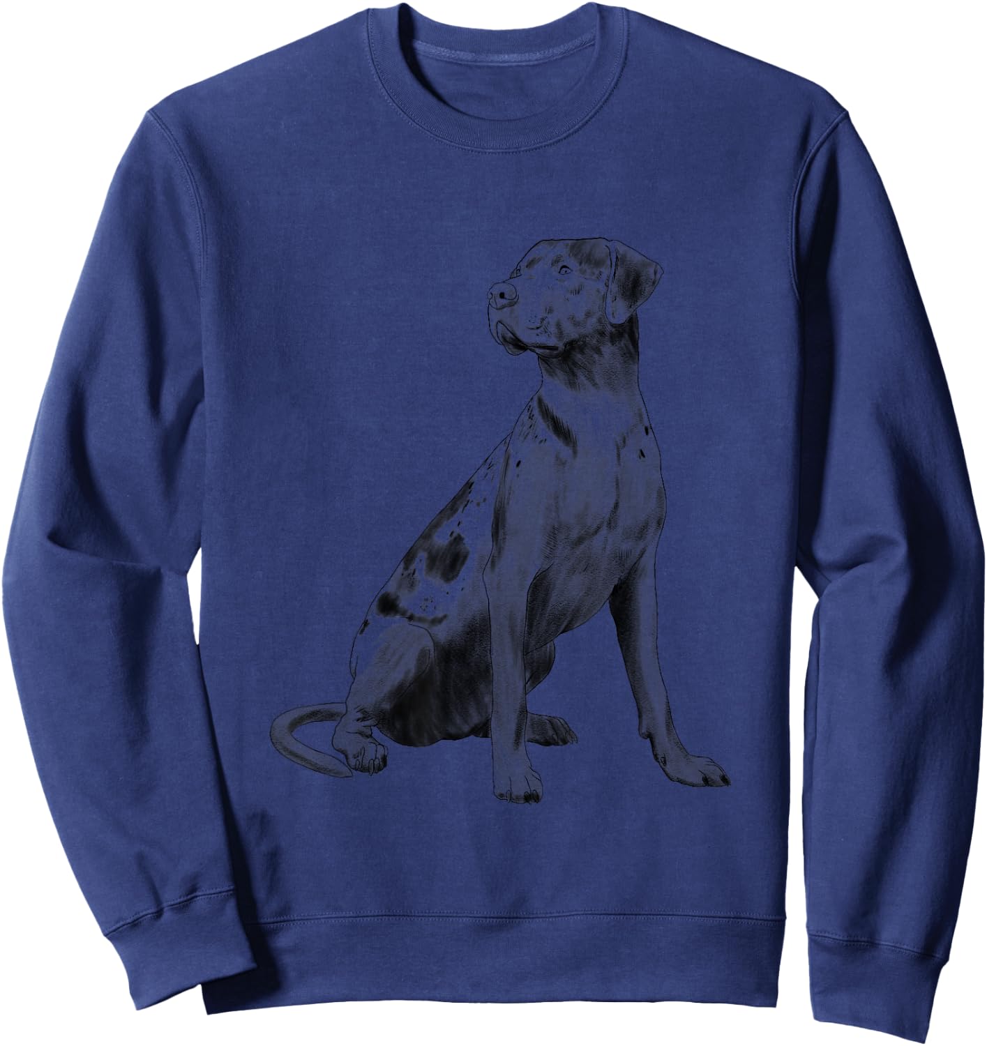 Louisiana Catahoula Leopard Dog Sweatshirt - Sweatshirt | Navy