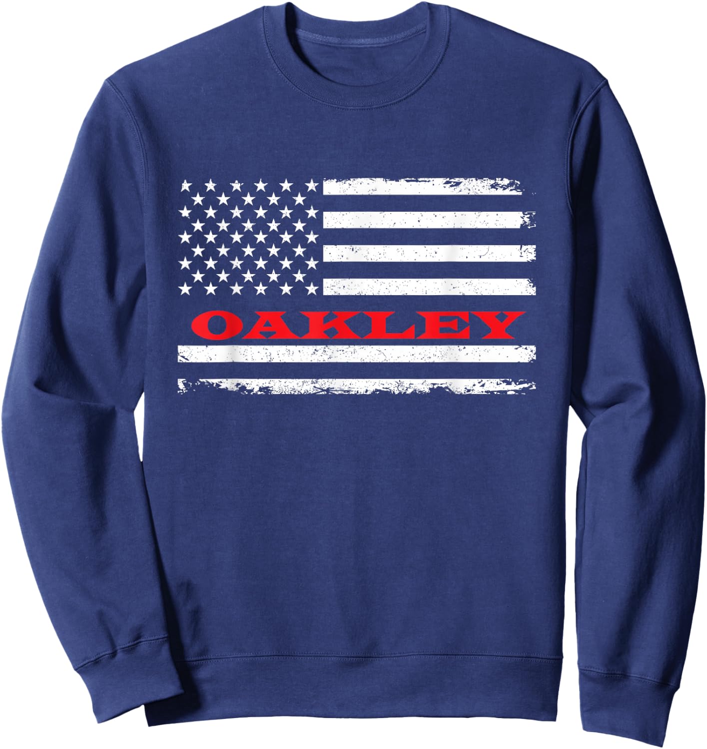 Idaho American Flag Oakley USA Patriotic Souvenir Sweatshirt - Sweatshirt | Navy