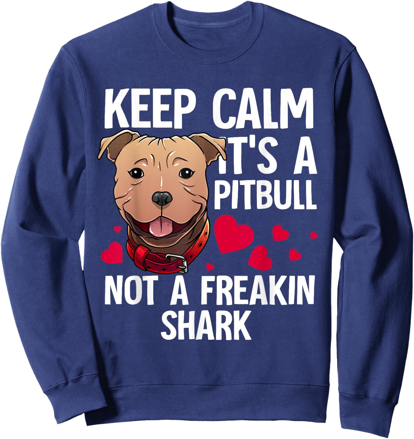 Funny Pitbull Gift Women Dog Lover Pet Owner Joke Sweatshirt - Sweatshirt | Navy