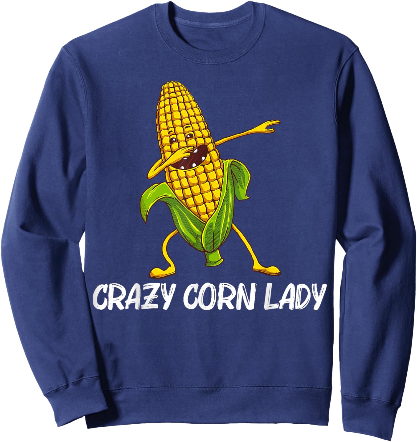 Funny Corn Gift Mom Corn On The Cob Costume Farmer Sweatshirt - Sweatshirt | Navy