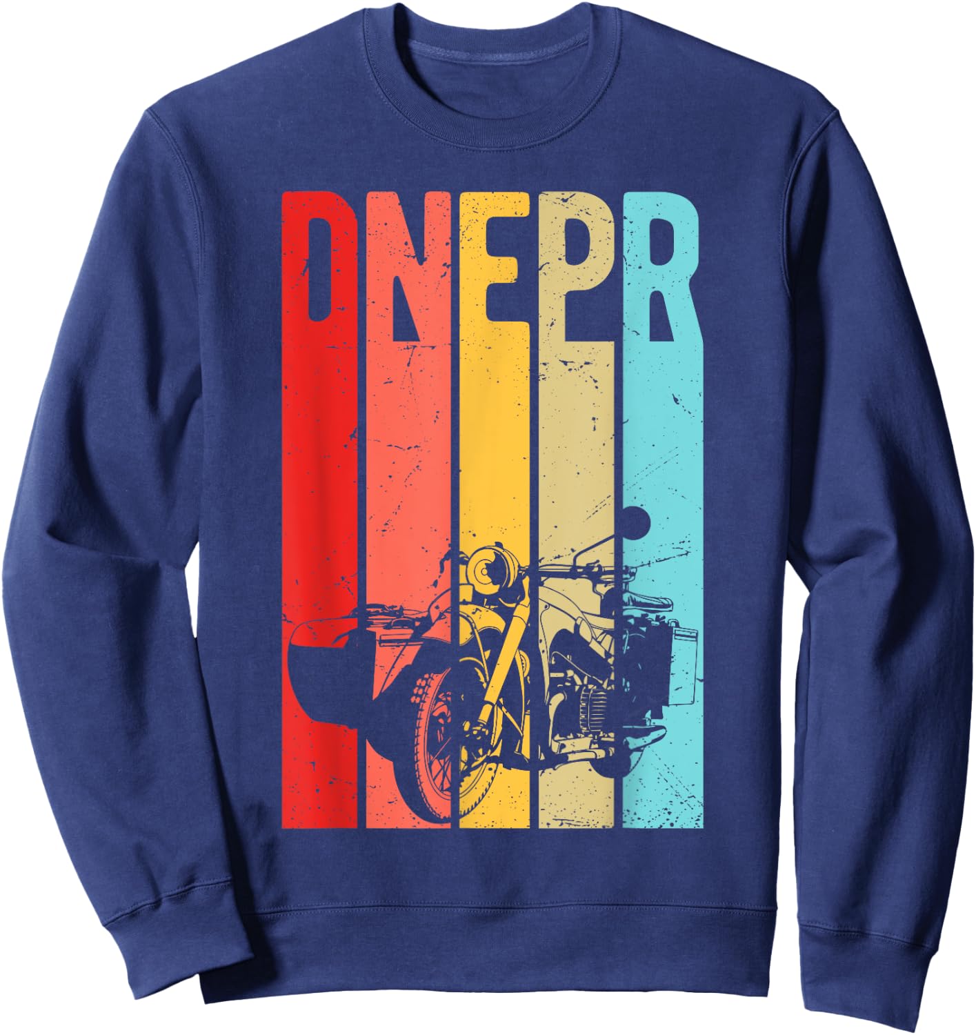 Dnepr Motorcycle Offroad Motorcycle Rider Sweatshirt - Sweatshirt | Navy