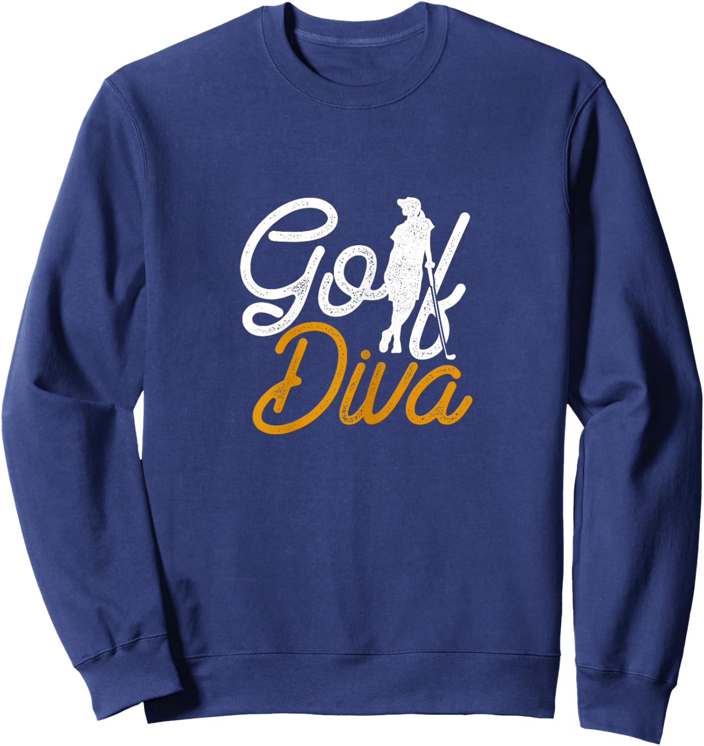 Golf Diva Girl Golfer Sweatshirt - Sweatshirt | Navy