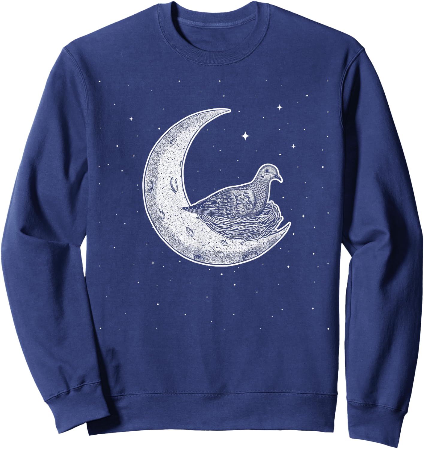 Mourning Dove in Crescent Moon Sweatshirt - Sweatshirt | Navy