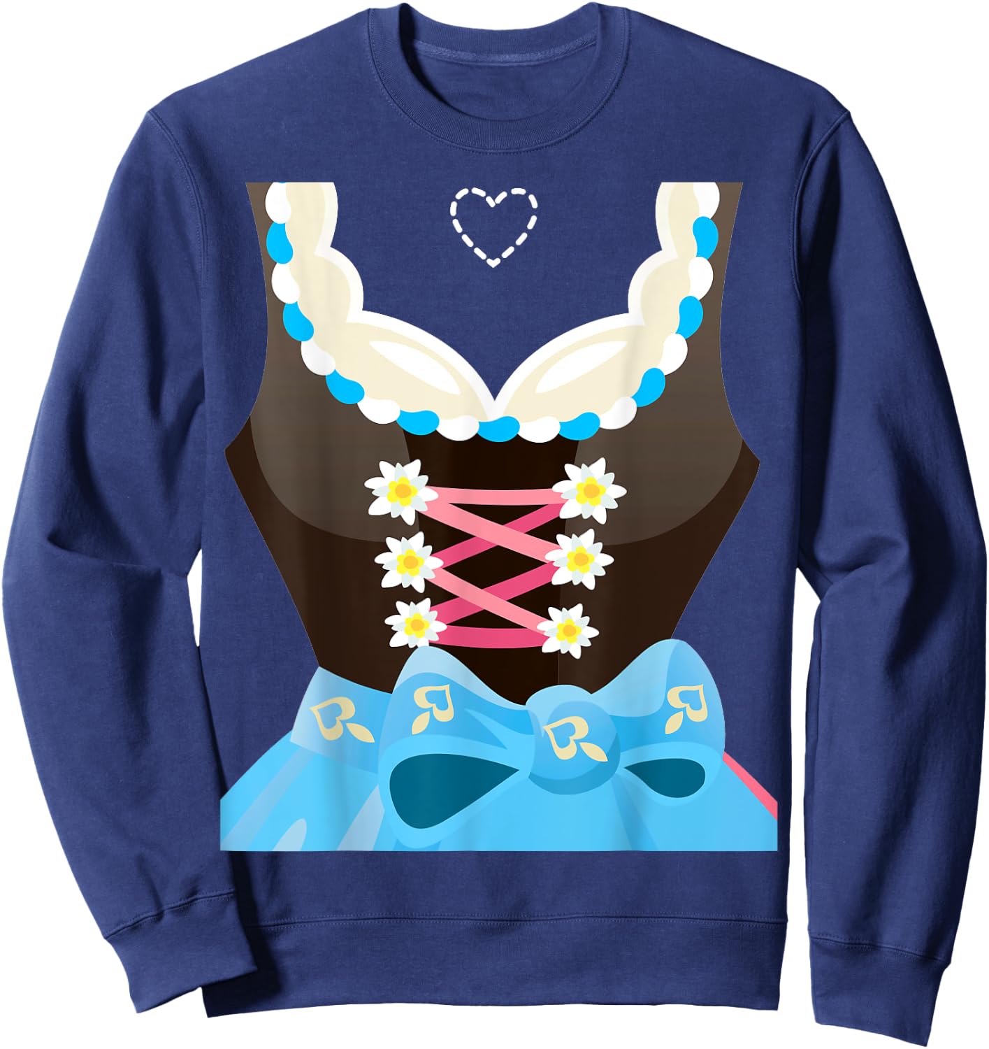 Dirndl Costume Oktoberfest Bavarian Munich Beer Festival Sweatshirt - Sweatshirt | Navy