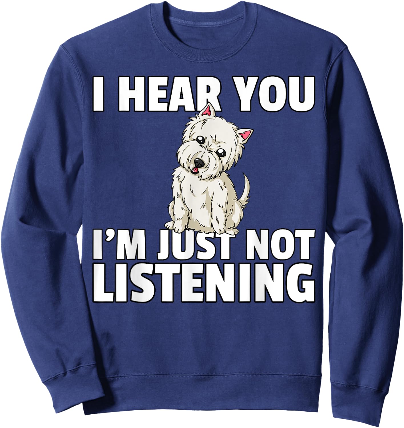 West Highland Terrier Westie Dog Men Women Girls Kids Sweatshirt - Sweatshirt | Navy