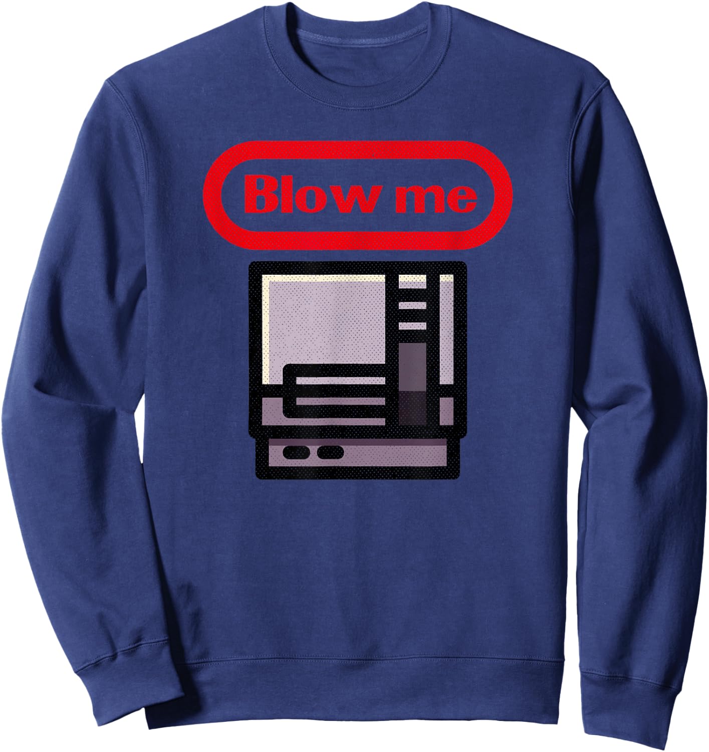 80s Retro Video Game Vintage Old School Gamer Sweatshirt - Sweatshirt | Navy