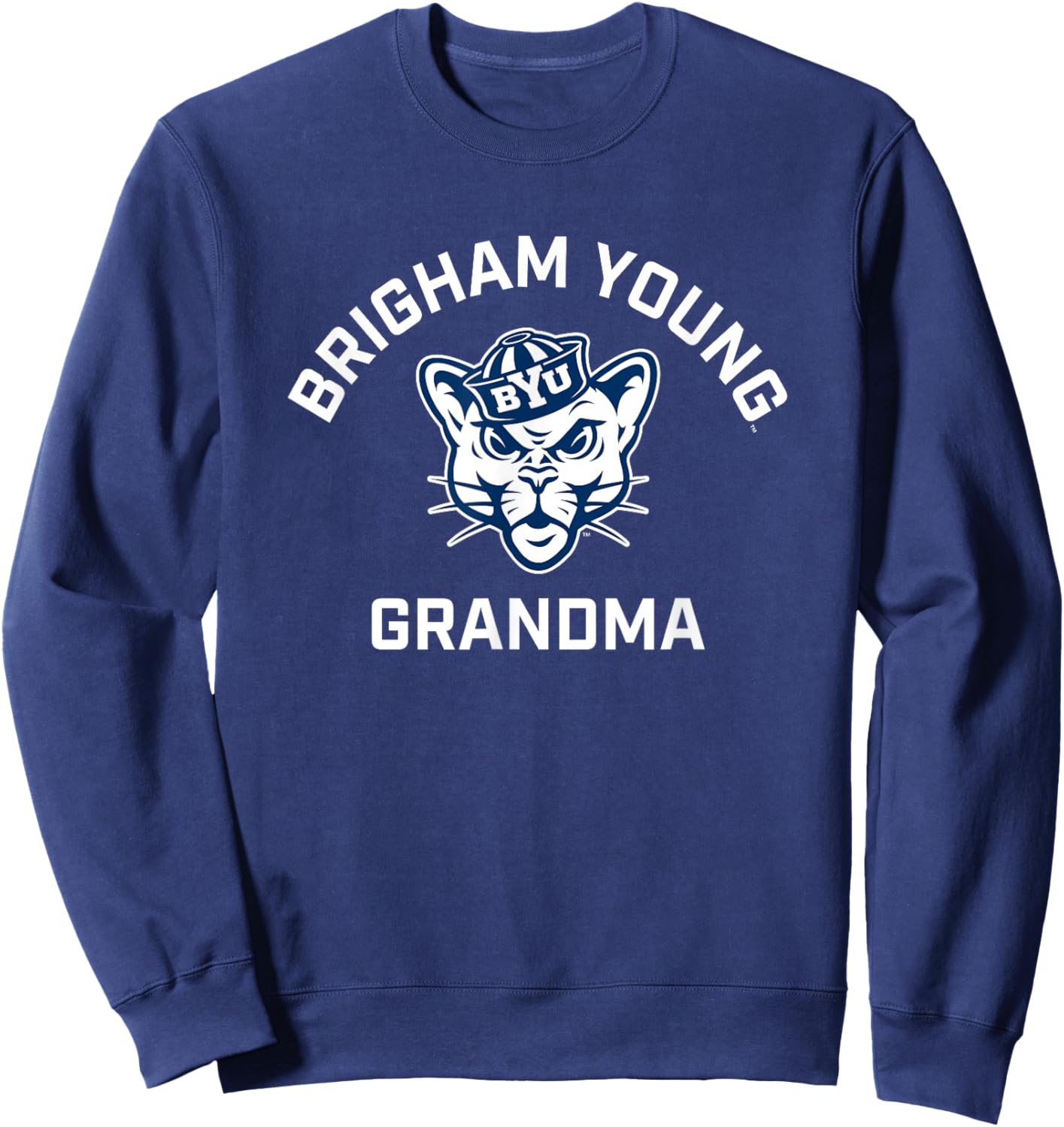 BYU Cougars Arched Grandma Sweatshirt - Sweatshirt | Navy