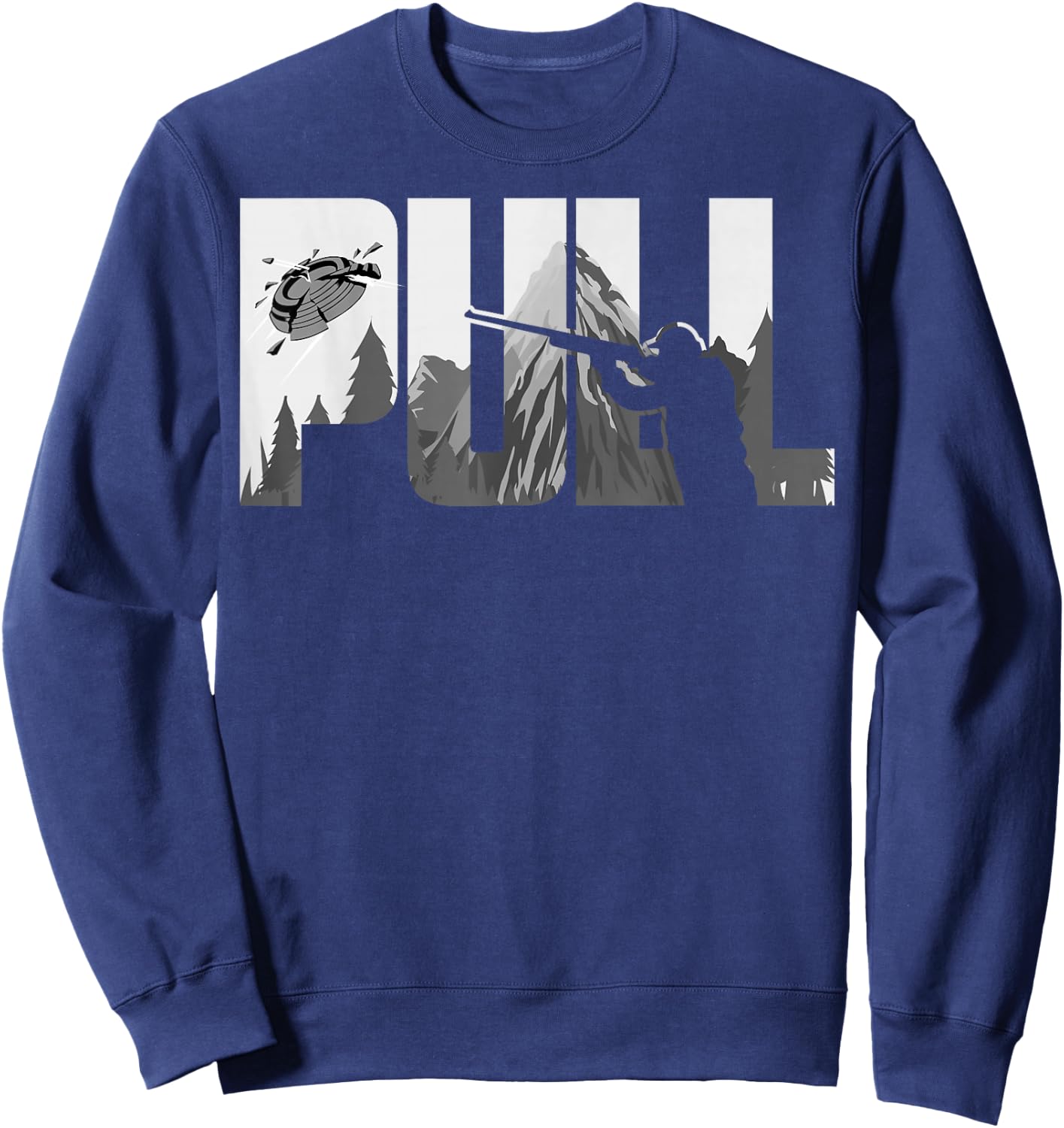 Pull Clay Shooting Cute Pigeon Shooters Players Funny Gift Sweatshirt - Sweatshirt | Navy