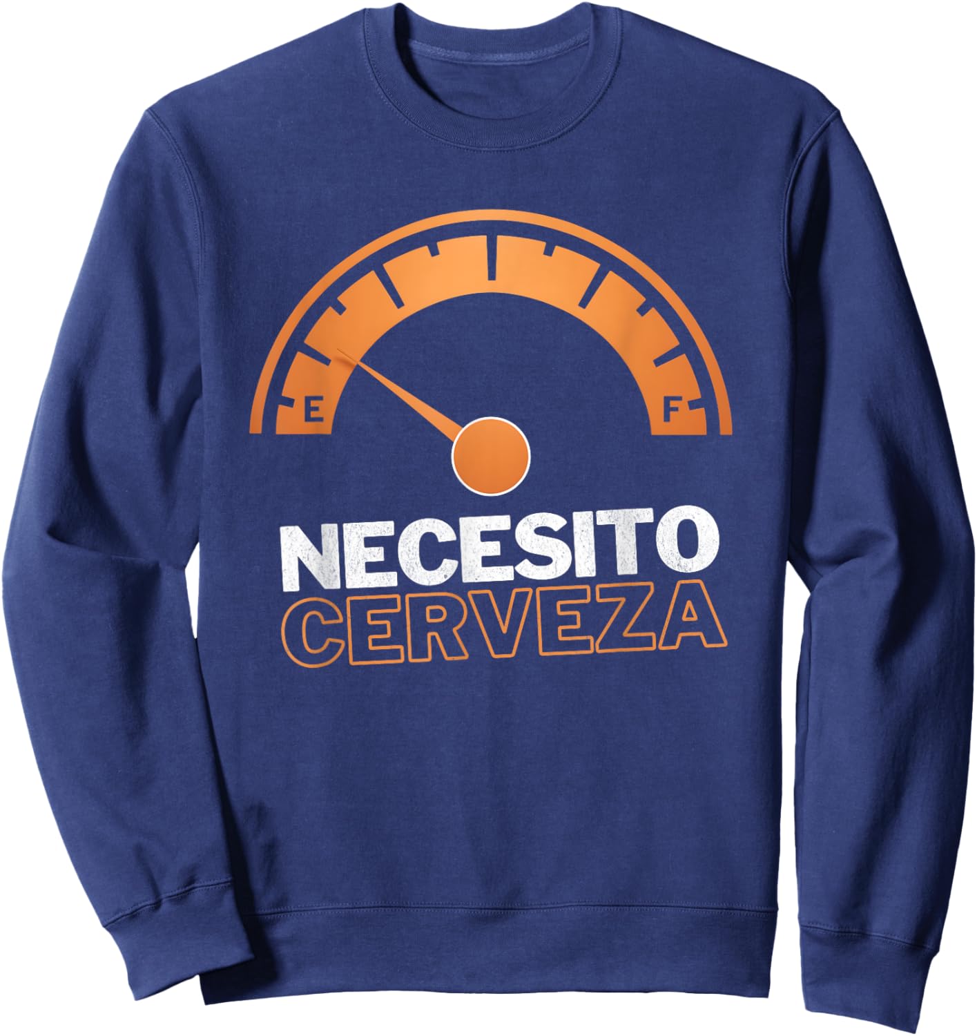 Necesito Cerveza Funny Spanish Beer Lover Sweatshirt - Sweatshirt | Navy