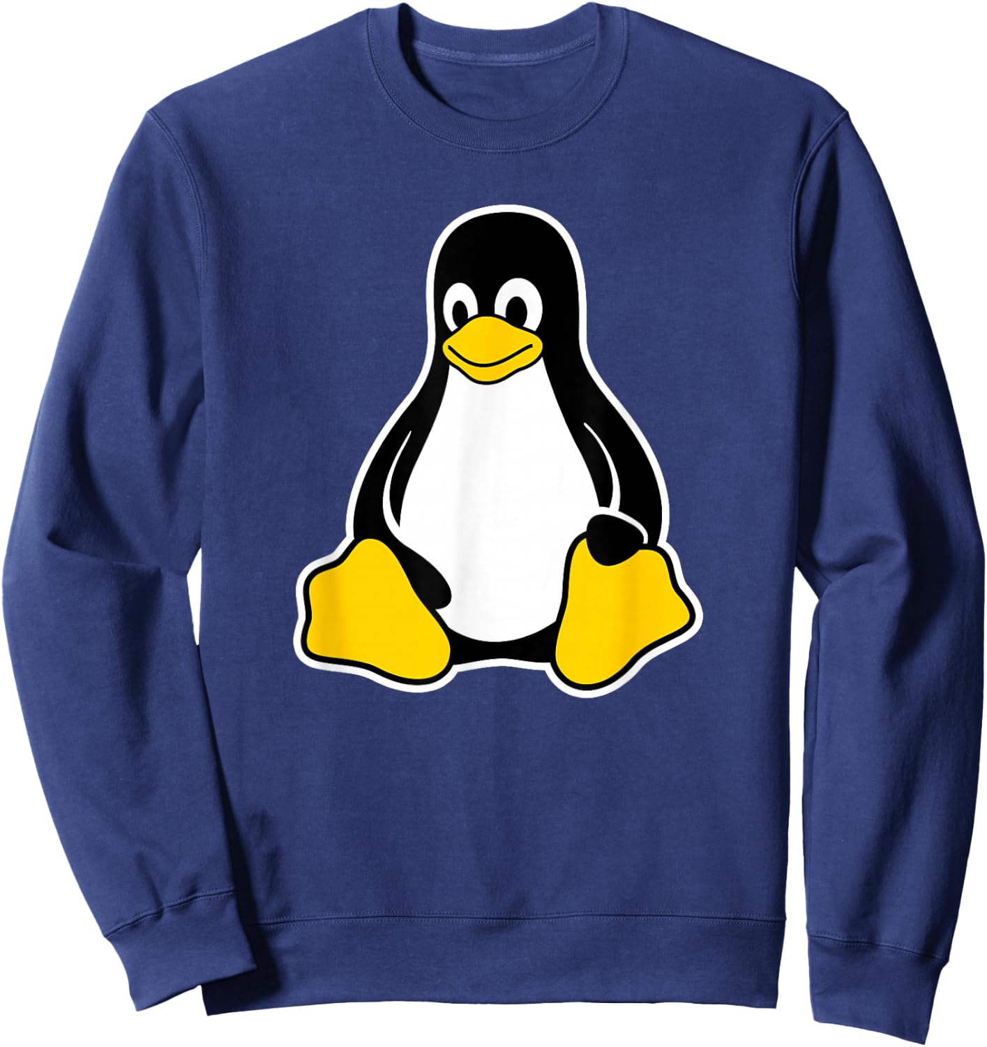 Linux Tux Penguin Mascot Logo Open Source Software Engineer Sweatshirt - Sweatshirt | Navy