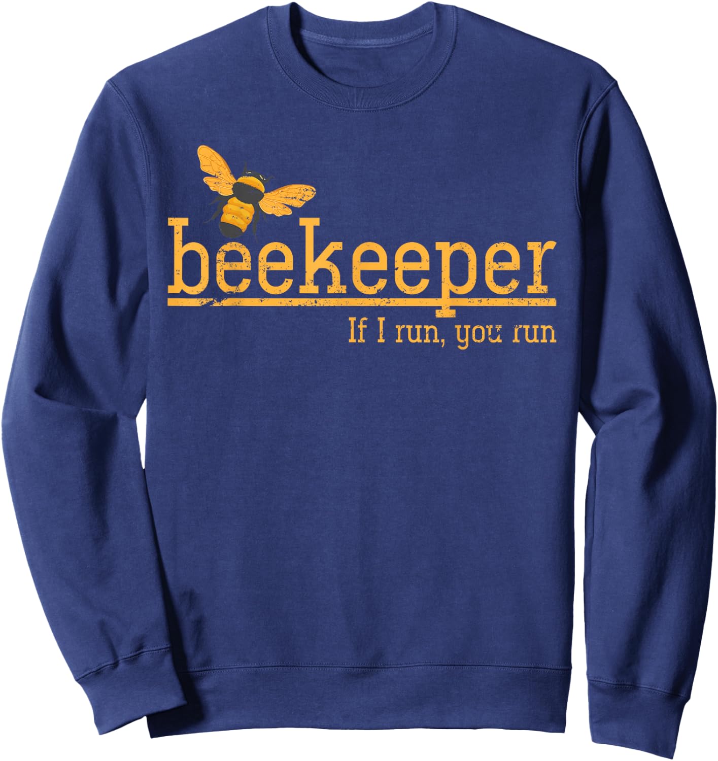 Funny Bee Hive Honey Lover Gift Beekeeper Sweatshirt - Sweatshirt | Navy