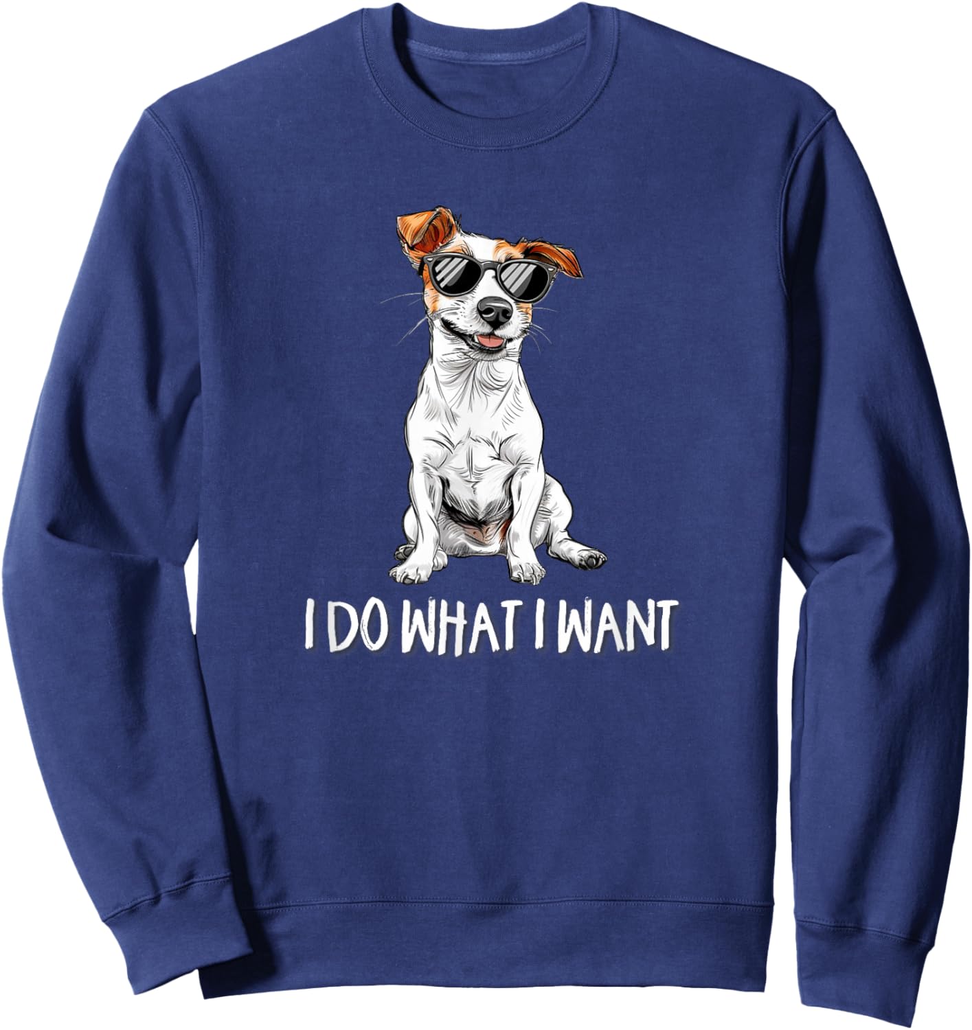 Kids JRT Dog Lover Do What I Want Jack Russell Sweatshirt - Sweatshirt | Navy