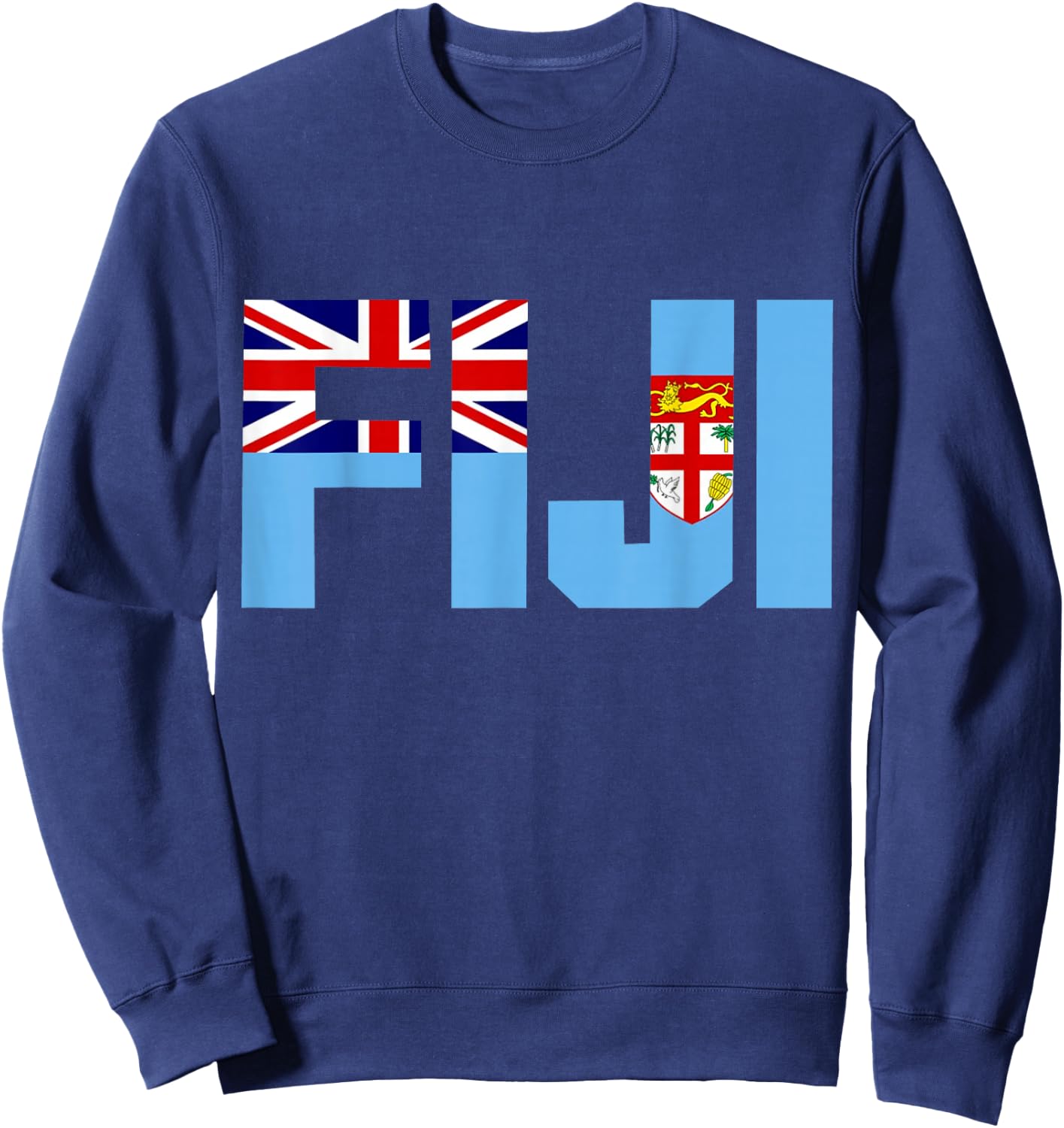 Fiji Islands Pride Fijian Flag Souvenir Sweatshirt - Sweatshirt | Navy