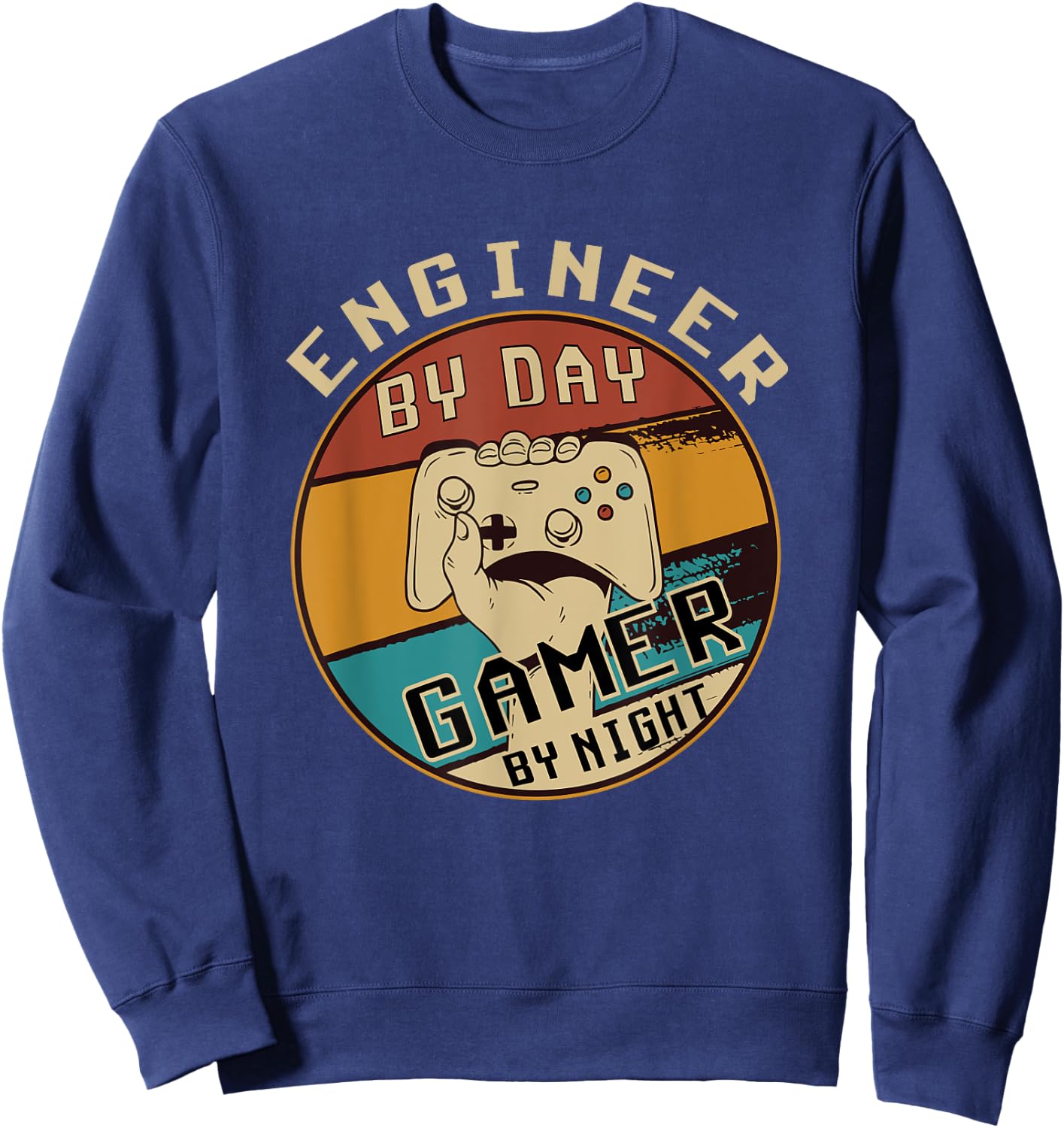 Engineer by Day Gamer by Night Sweatshirt - Sweatshirt | Navy