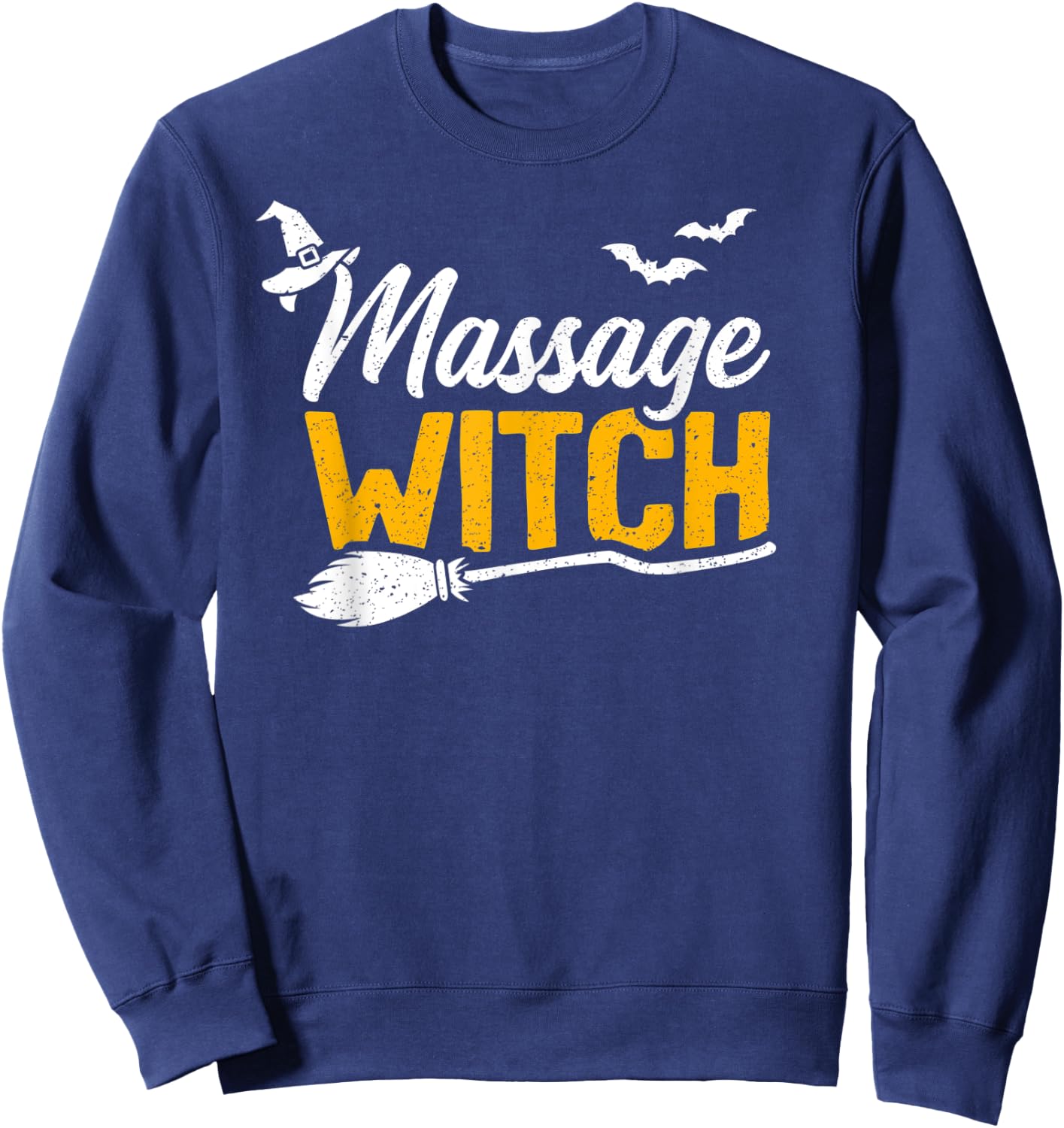 Massage Witch Shirt LMT Halloween Costume Spooky Funny Sweatshirt - Sweatshirt | Navy