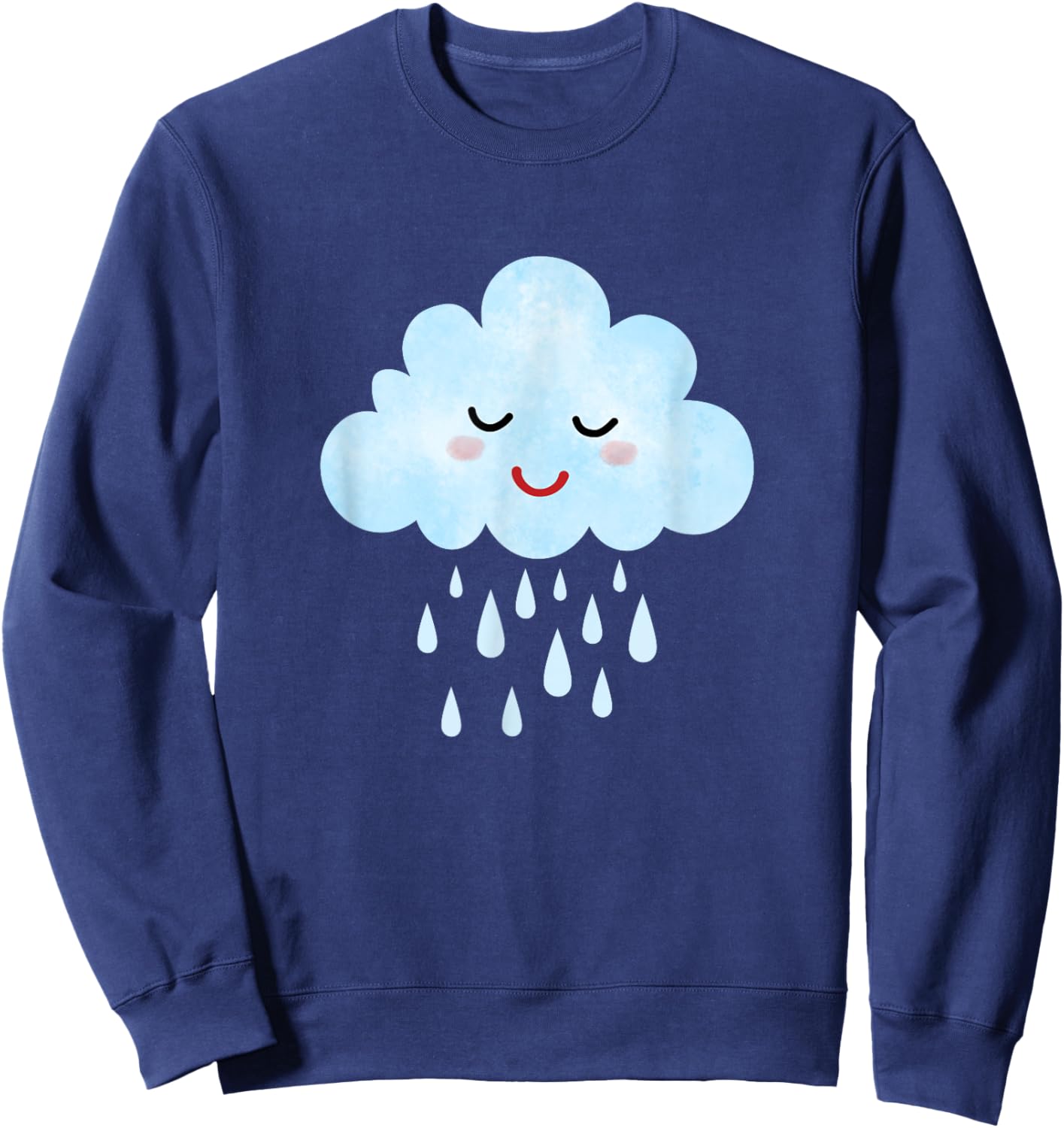 Cloud Rain Sky Nature Clouding IT Computing Men Women Kids Sweatshirt - Sweatshirt | Navy