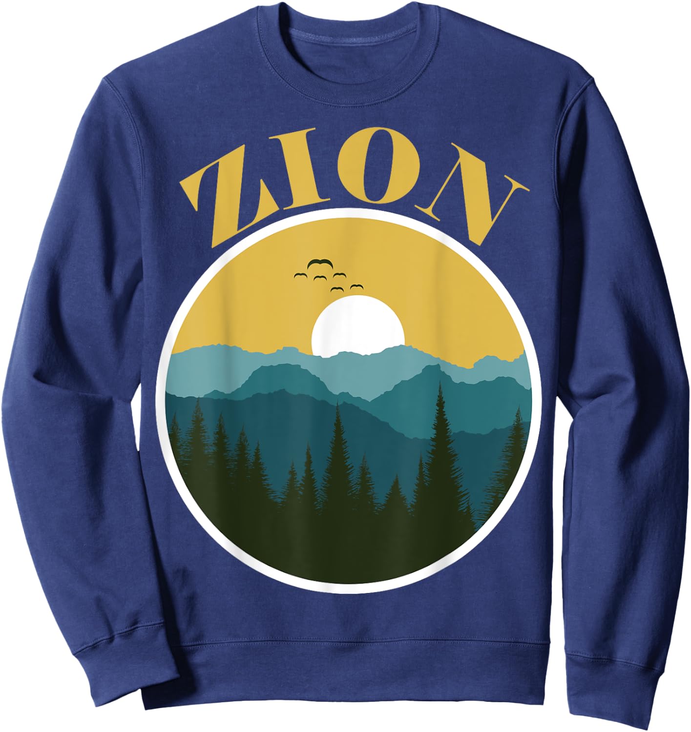 Zion National Park Utah Zion Utah Family Trip and Hiking Sweatshirt - Sweatshirt | Navy