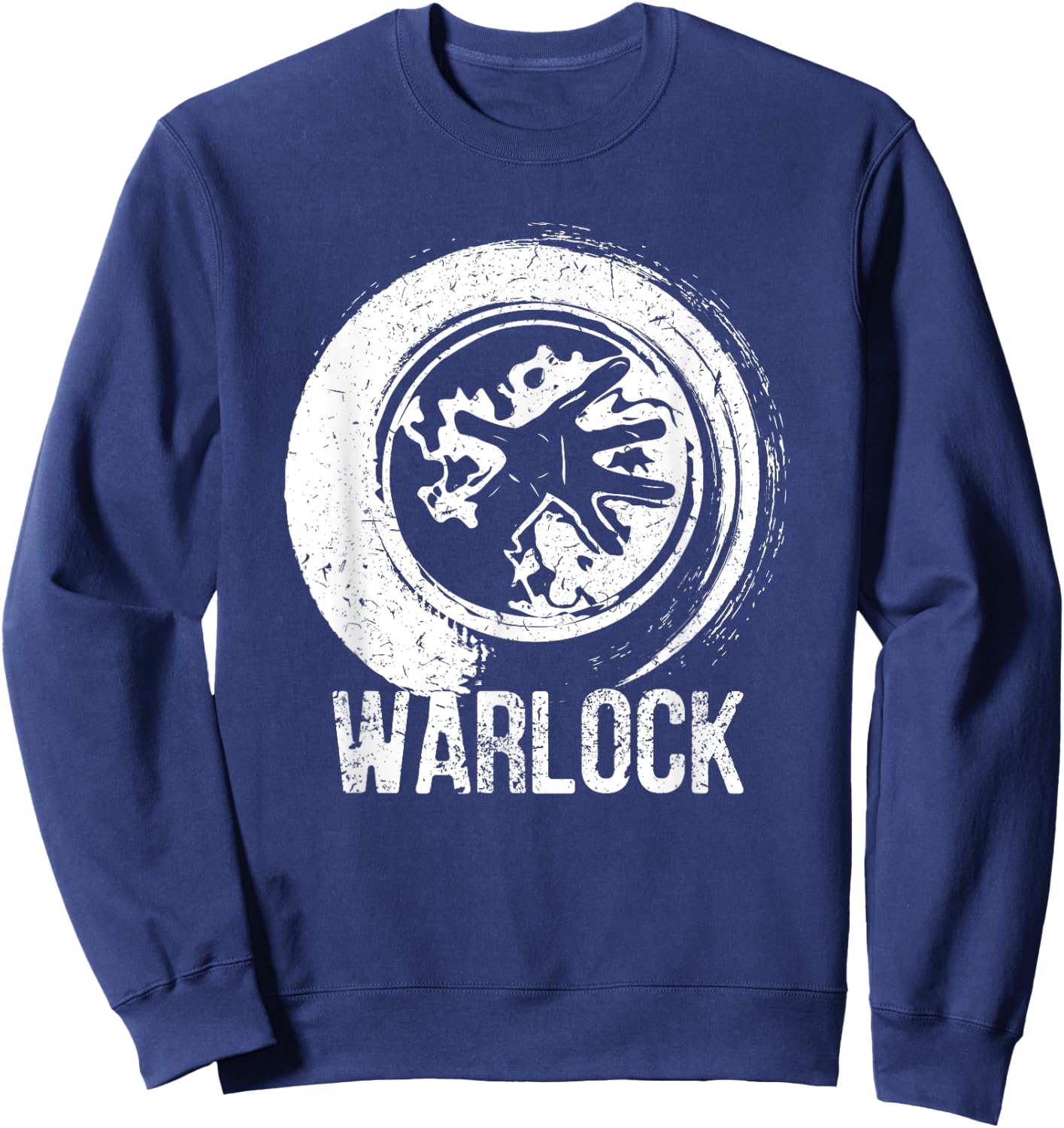 Wow Warlock Gamer Sweatshirt - Sweatshirt | Navy
