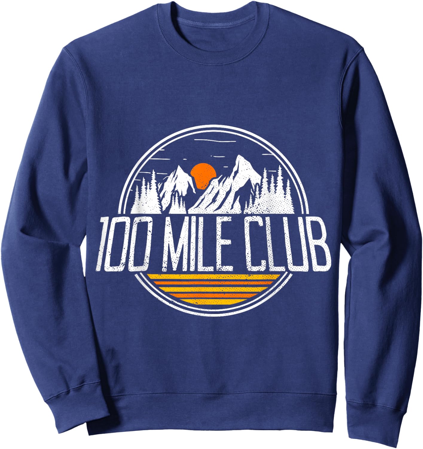 100 Mile Club Run Adventure Fell Ultra Run Trail Running Sweatshirt - Sweatshirt | Navy