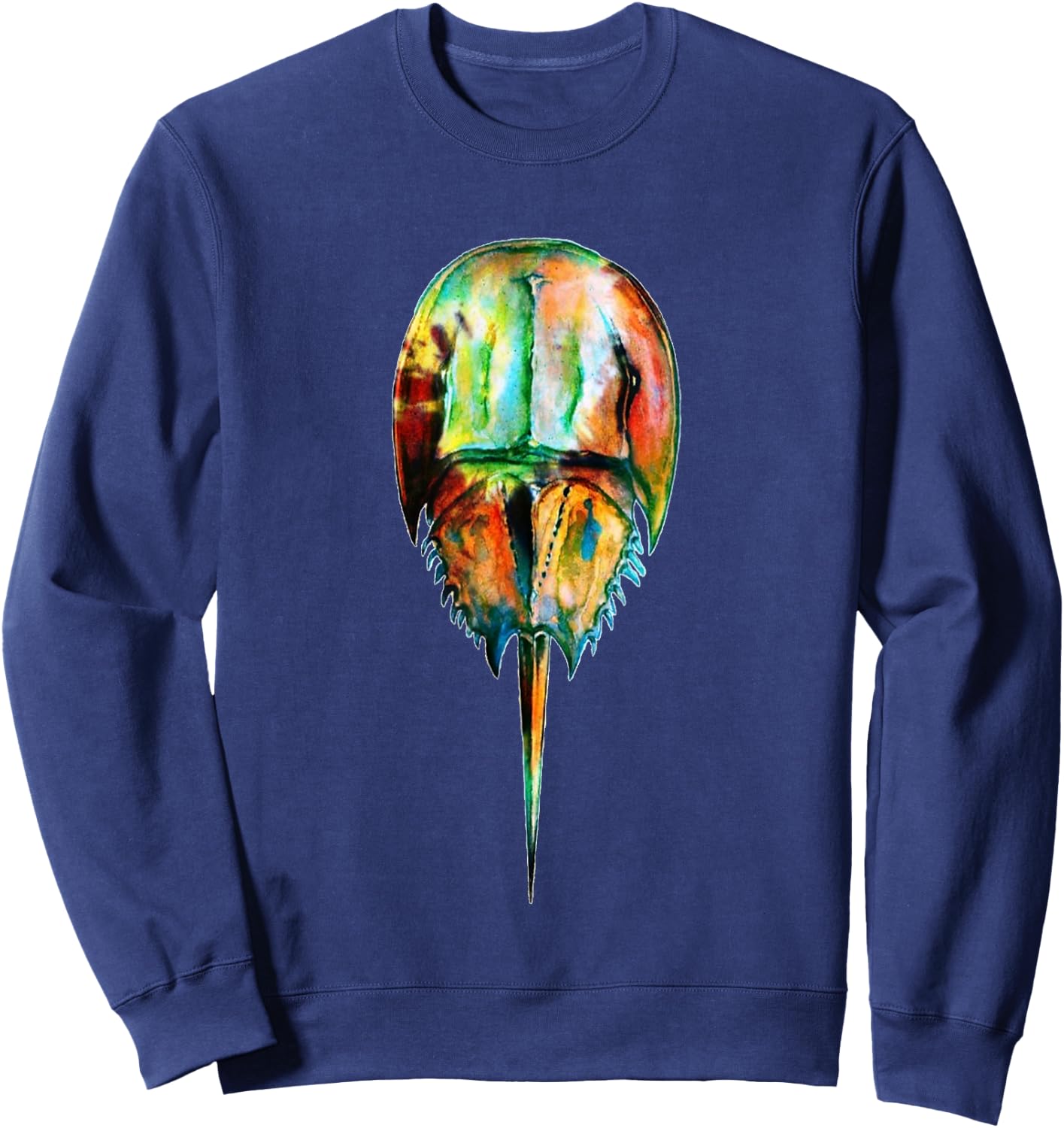 Tye Dye Horseshoe Crab Sweatshirt - Sweatshirt | Navy
