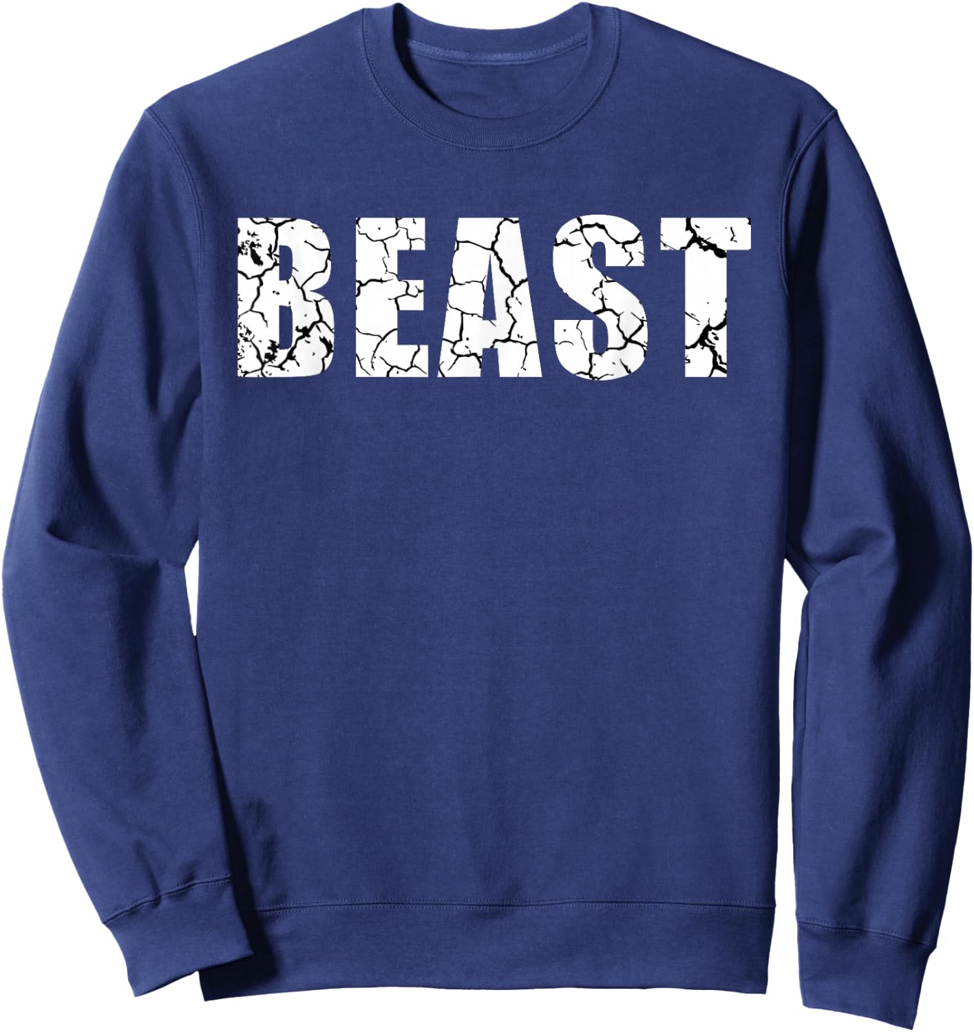 Beast Workout Gym Sport Mode Trendy Cool Looking Sweatshirt - Sweatshirt | Navy