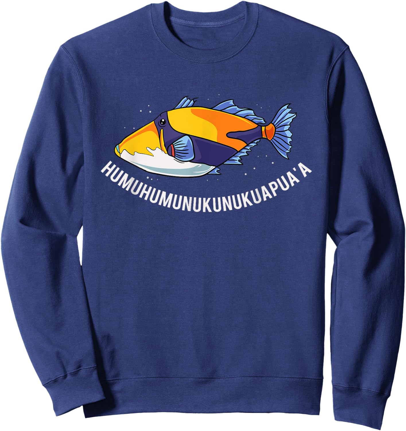 Humuhumunukunukuapua'a Hawaiian State Fish Sweatshirt - Sweatshirt | Navy