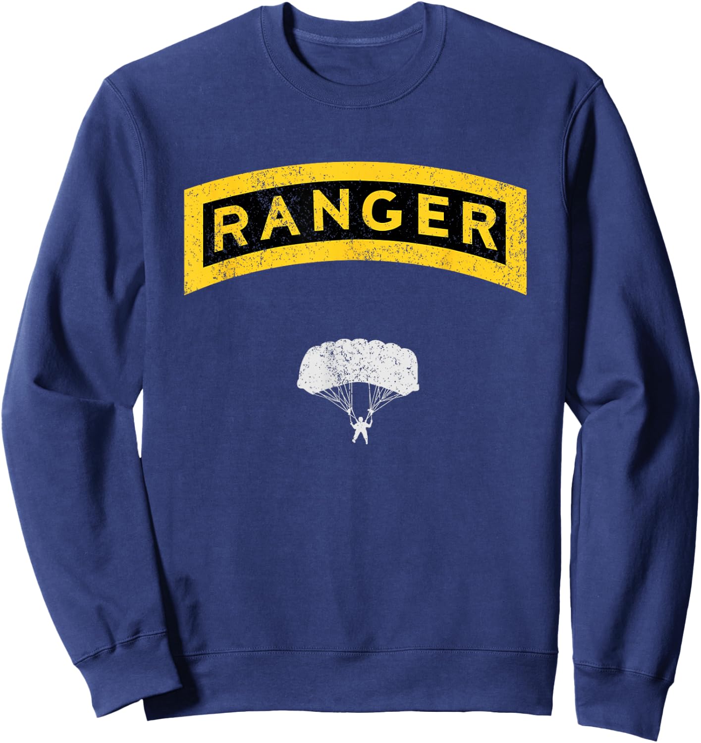 U.S Army Ranger Airborne Veteran Vintage, Veterans Day Gift Sweatshirt - Sweatshirt | Navy