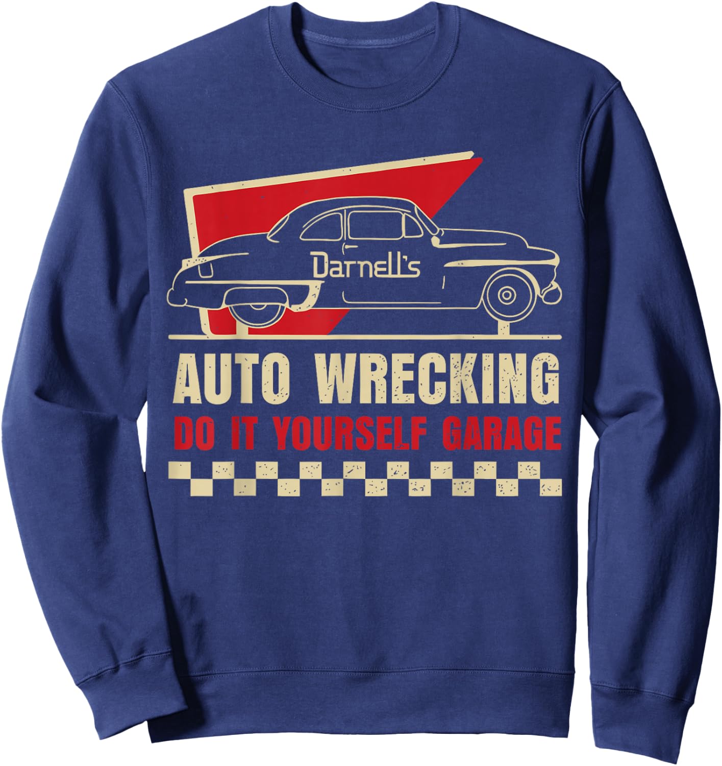 Auto Wrecking Do It Yourself Garage Sweatshirt - Sweatshirt | Navy