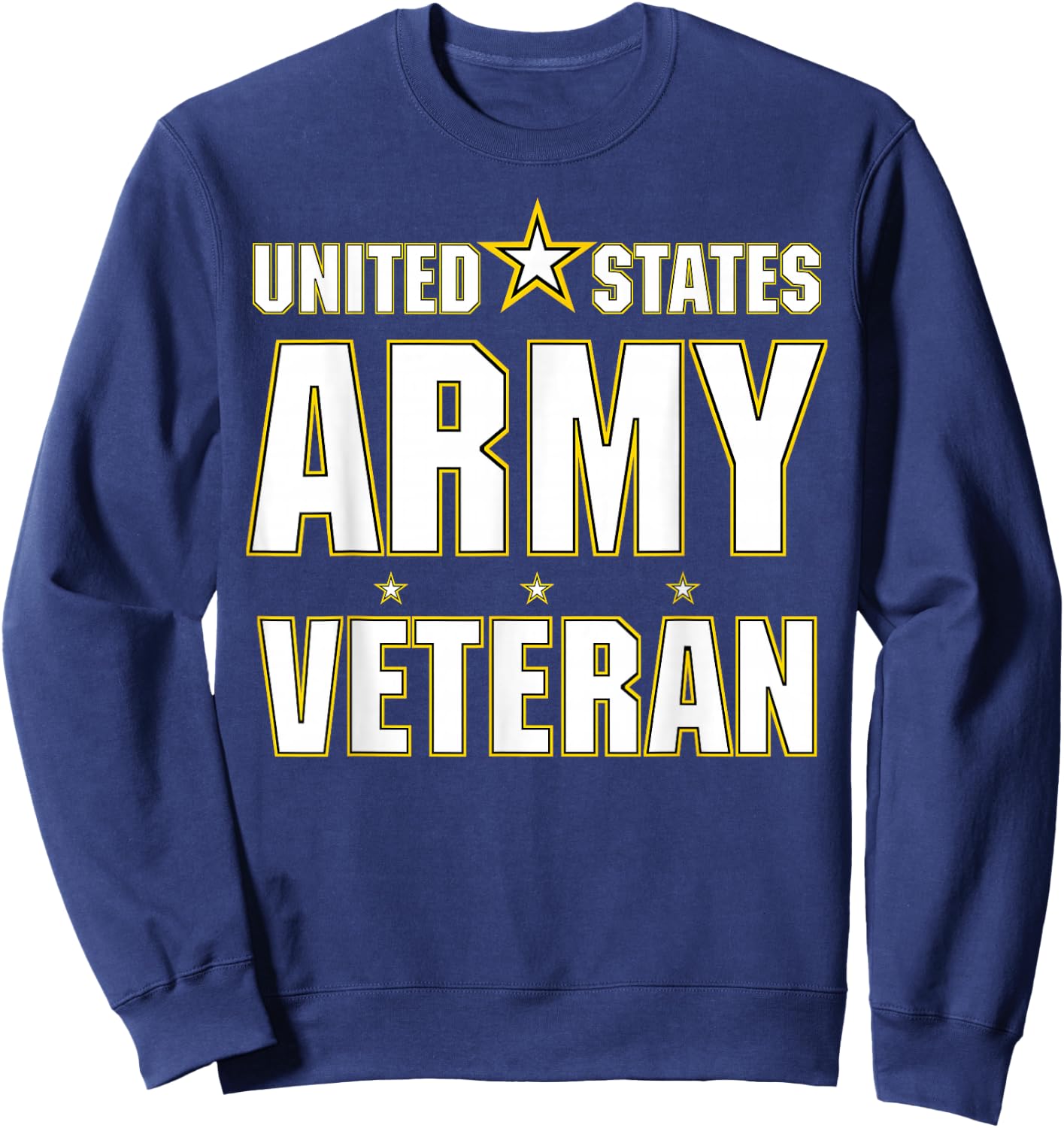Us United States Army Star Military Sweatshirt - Sweatshirt | Navy