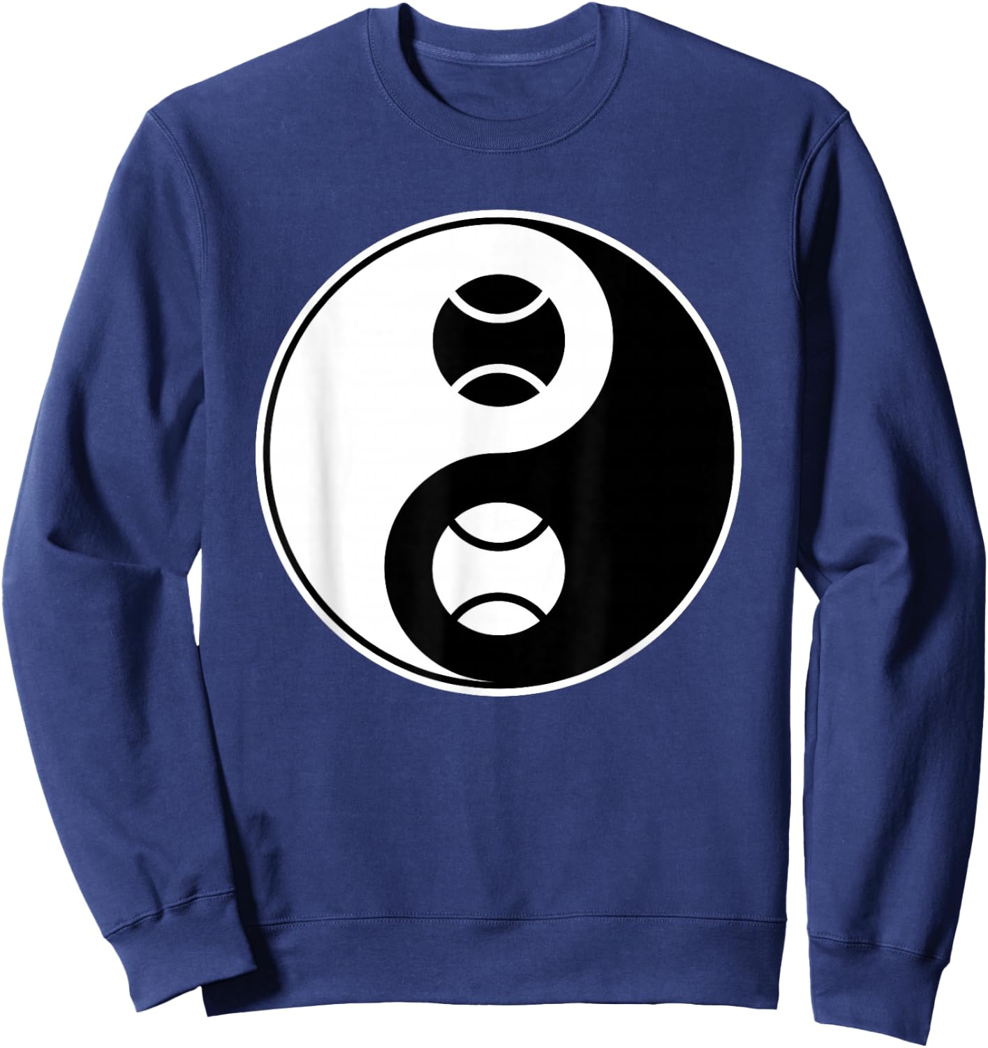 Yin Yang - Tennis Lawn Sports - Buddhist Zhen Spiritual Sweatshirt - Sweatshirt | Navy