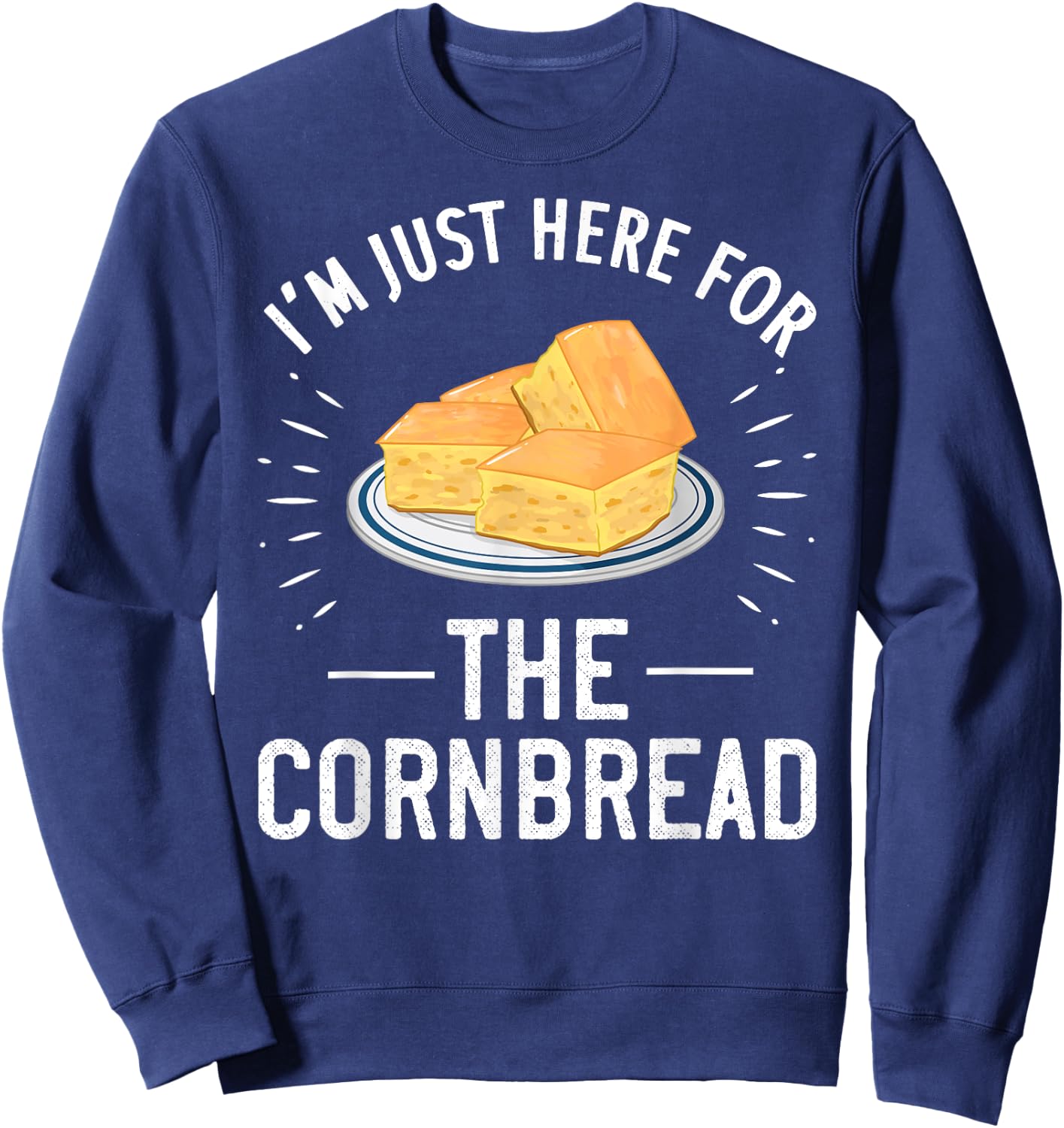 Cornbread Gift Funny Gluten Free Sweatshirt - Sweatshirt | Navy