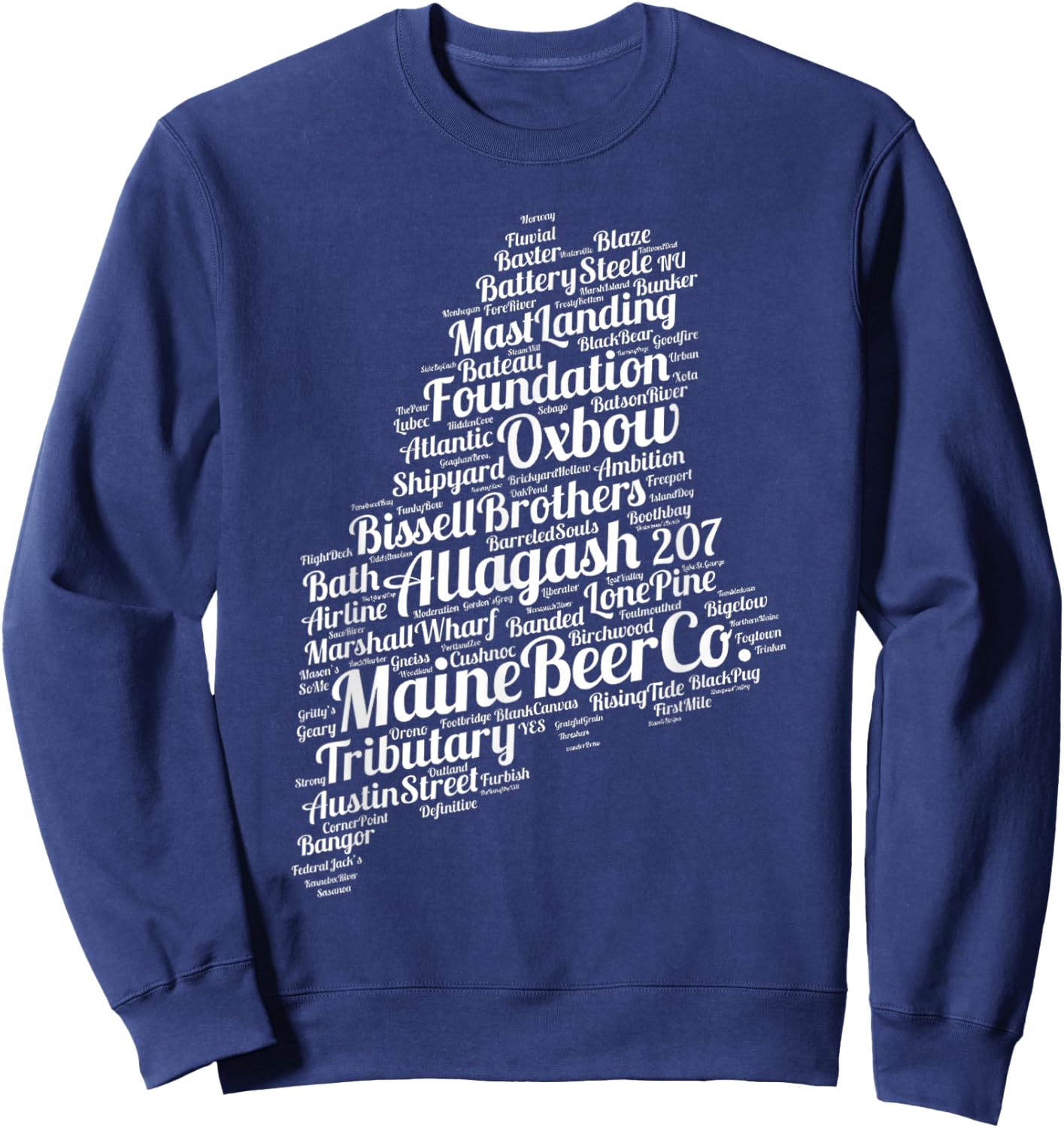 Maine Breweries Sweatshirt - Sweatshirt | Navy