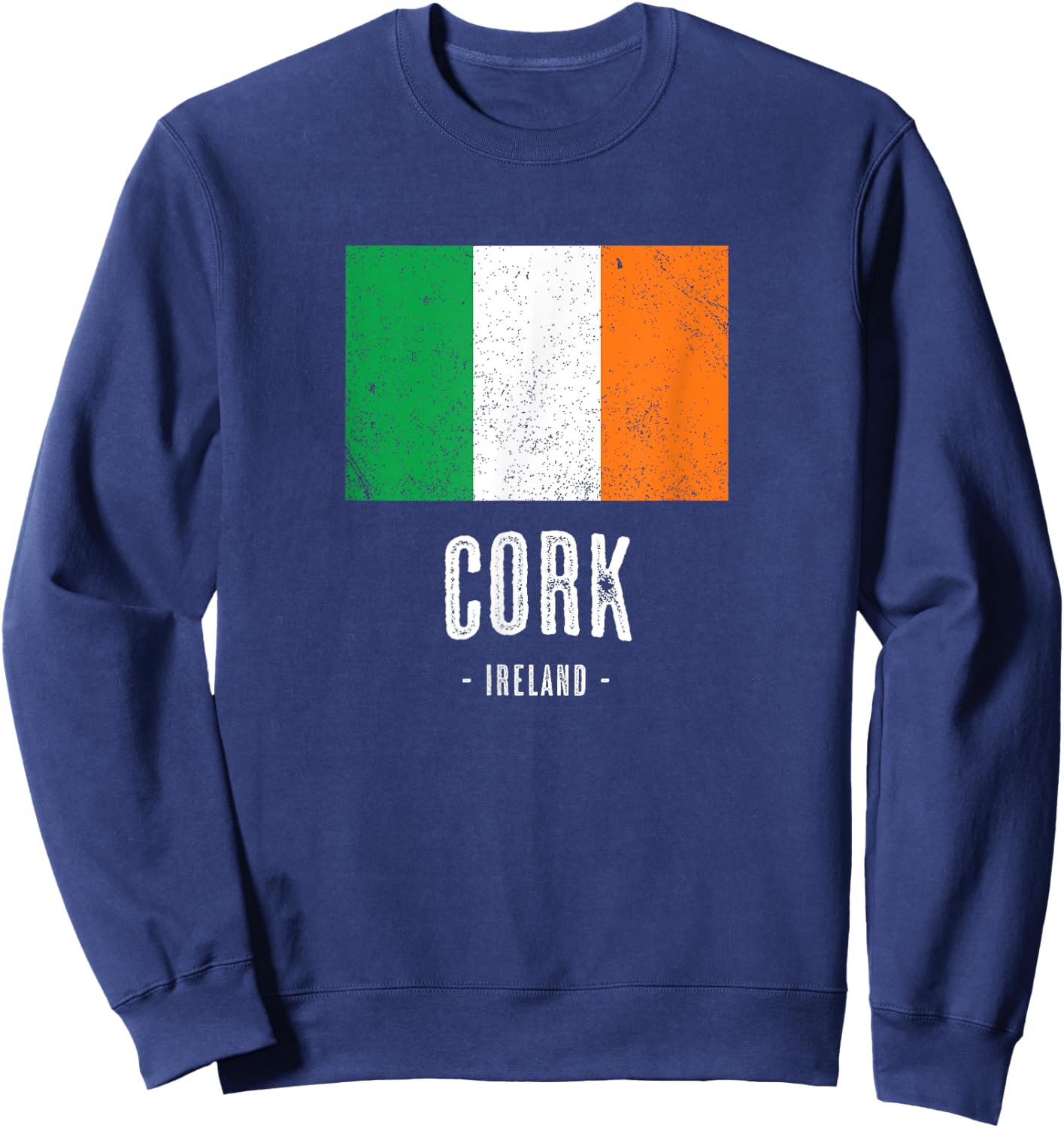 City of CORK - Ireland | Irish Flag Souvenir Sweatshirt - Sweatshirt | Navy