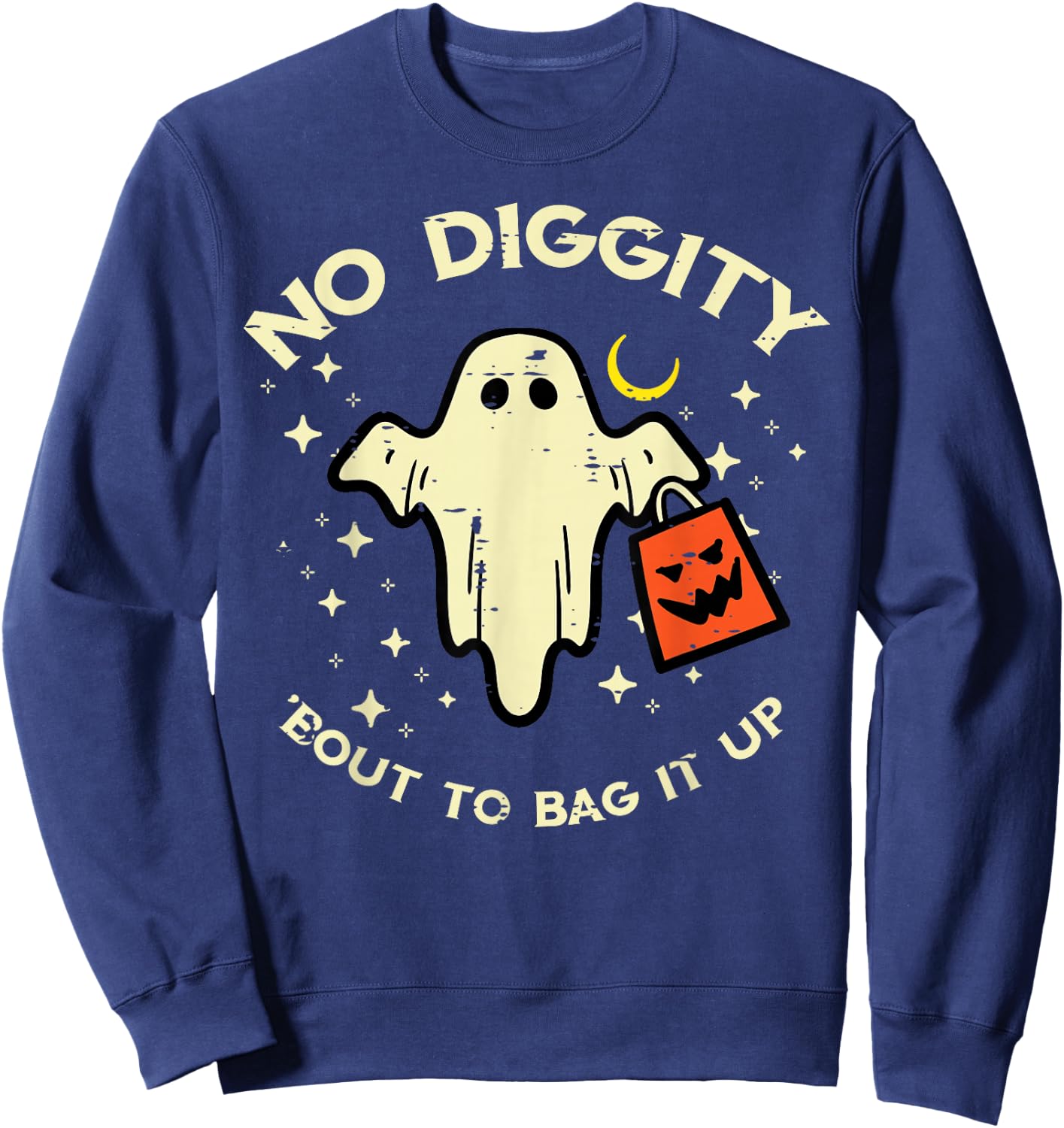 Halloween Ghost Costume Toddler Boys Girls Kids Women Men Sweatshirt - Sweatshirt | Navy