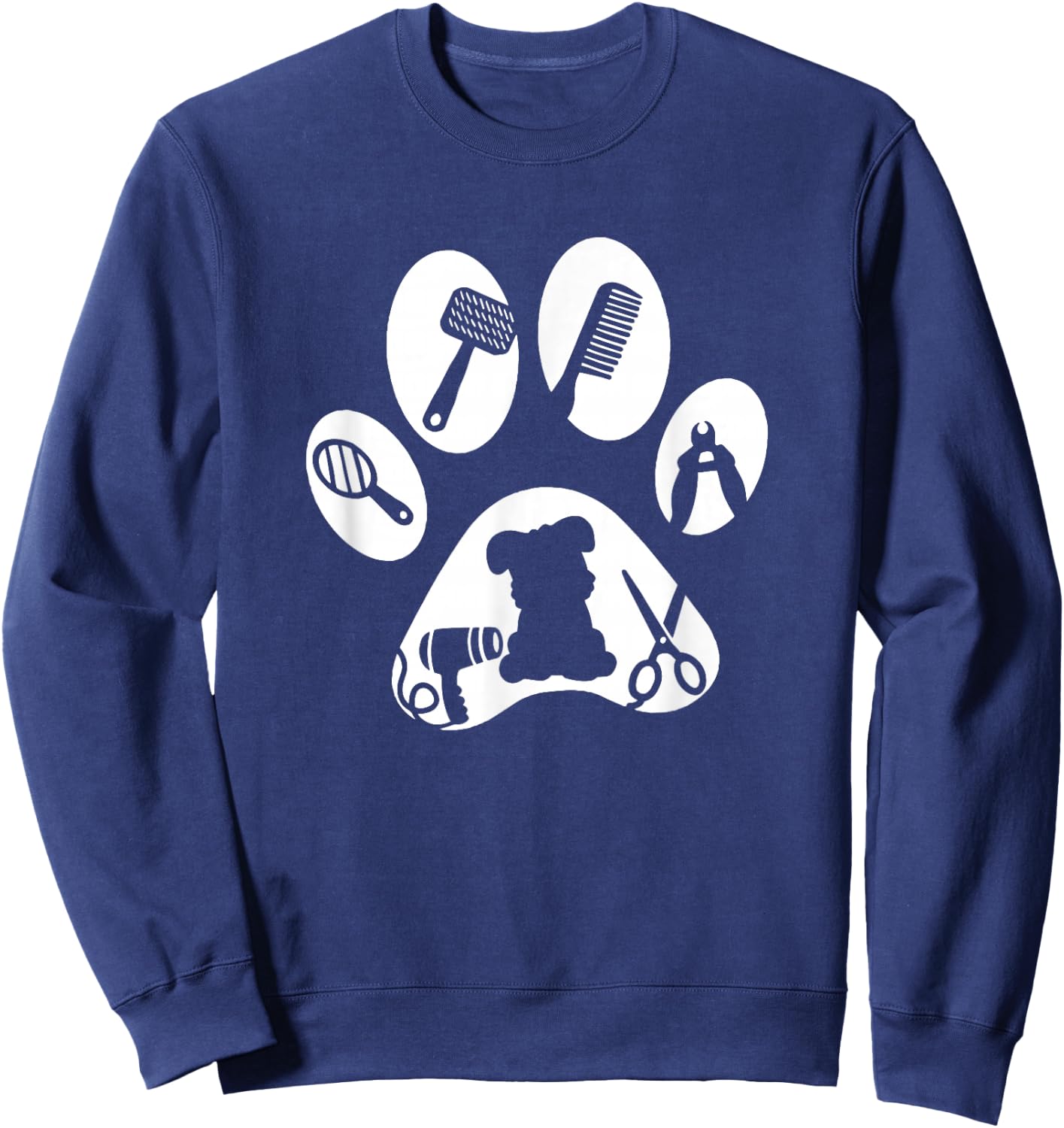 Dog Groomer Gifts - Dog Grooming Sweatshirt - Sweatshirt | Navy
