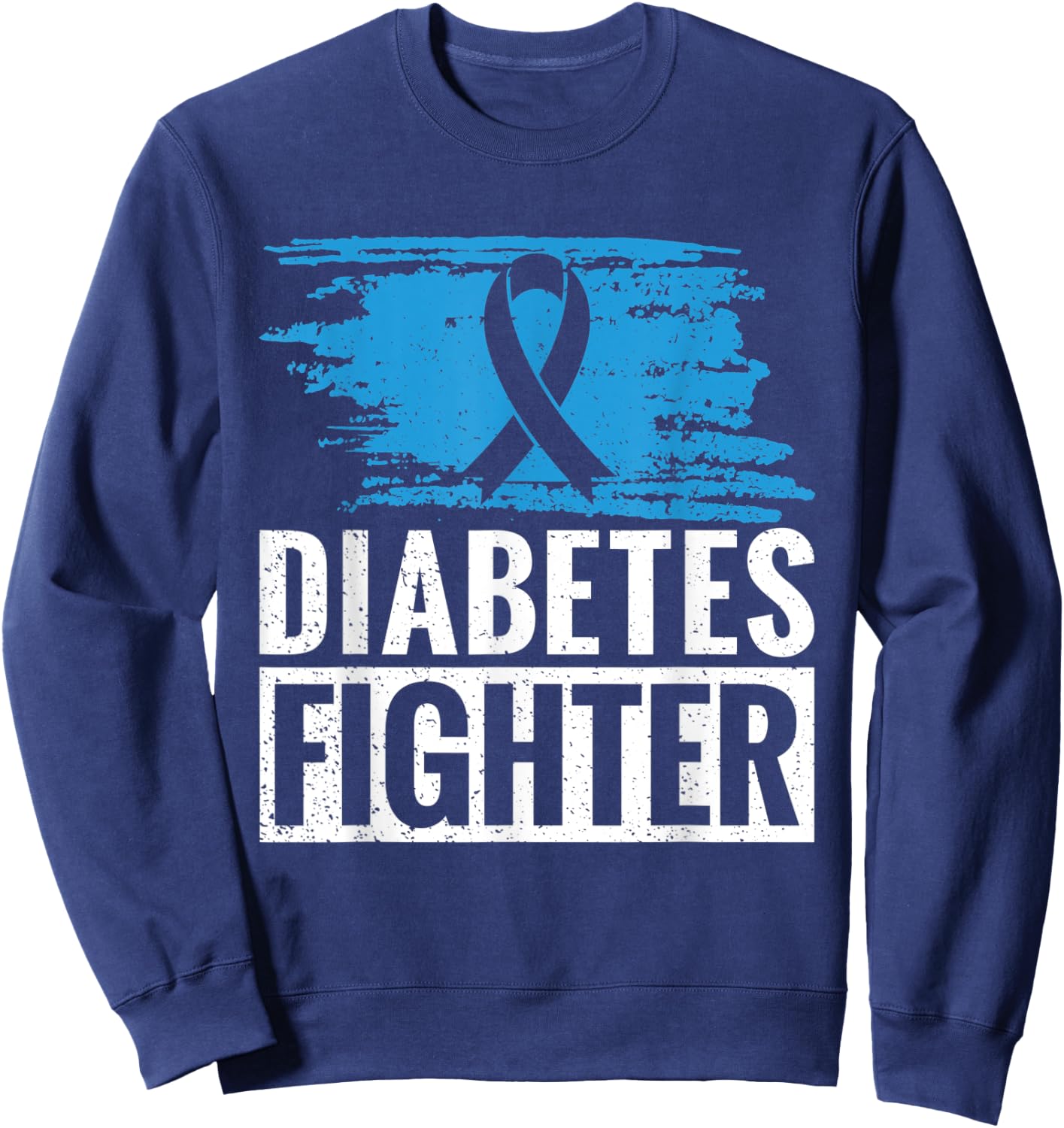 Funny Retro Diabetes Warrior Sweatshirt - Sweatshirt | Navy