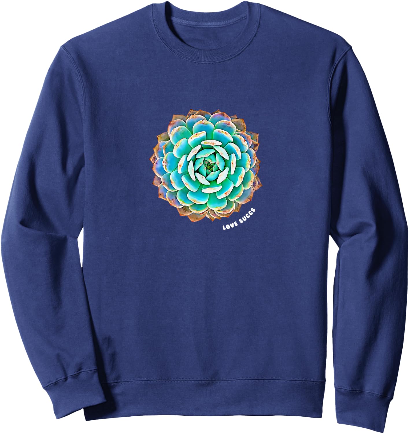 Love Succs Succulent Sweatshirt - Sweatshirt | Navy
