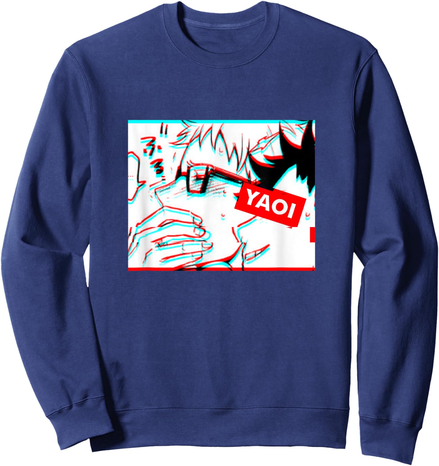 A Secret Lick Yaoi Fugoshi Fan BL Kink Sweatshirt - Sweatshirt | Navy