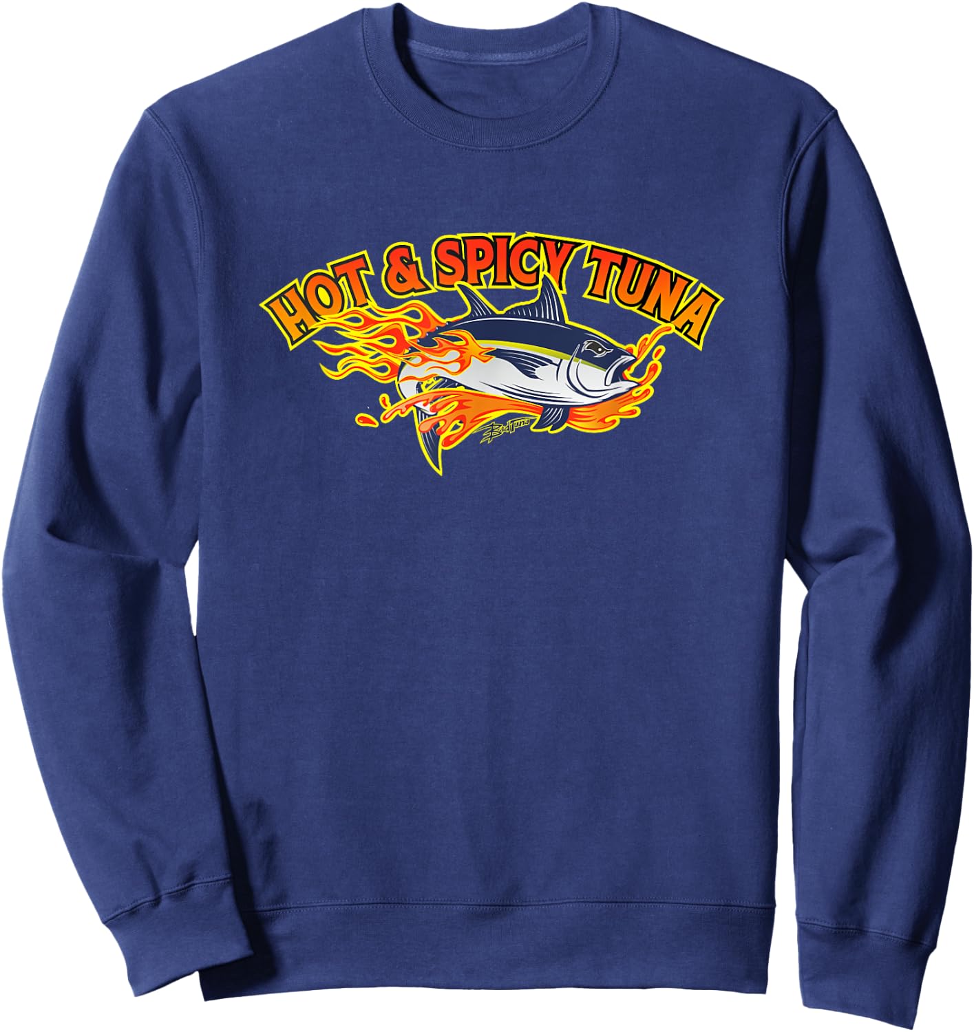 Hot & Spicy Tuna Sweatshirt - Sweatshirt | Navy