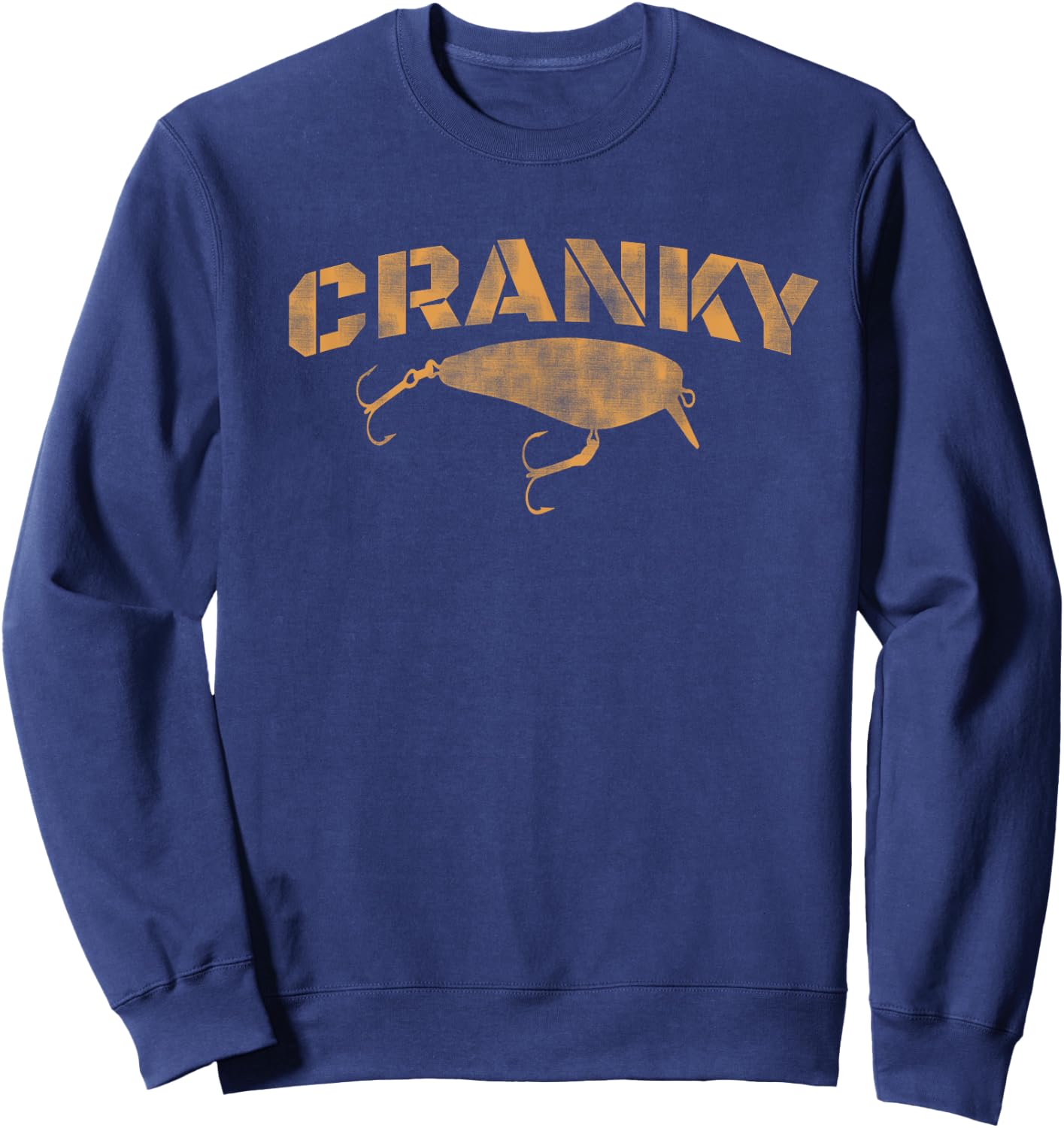 RV Cute Women's Fishing - Black, Small - Short Sleeve, - Cotton 90%, Polyester 10% - Cranky Funny Gift Ideas For Fishing Lovers Sweatshirt - Sweatshirt | Navy