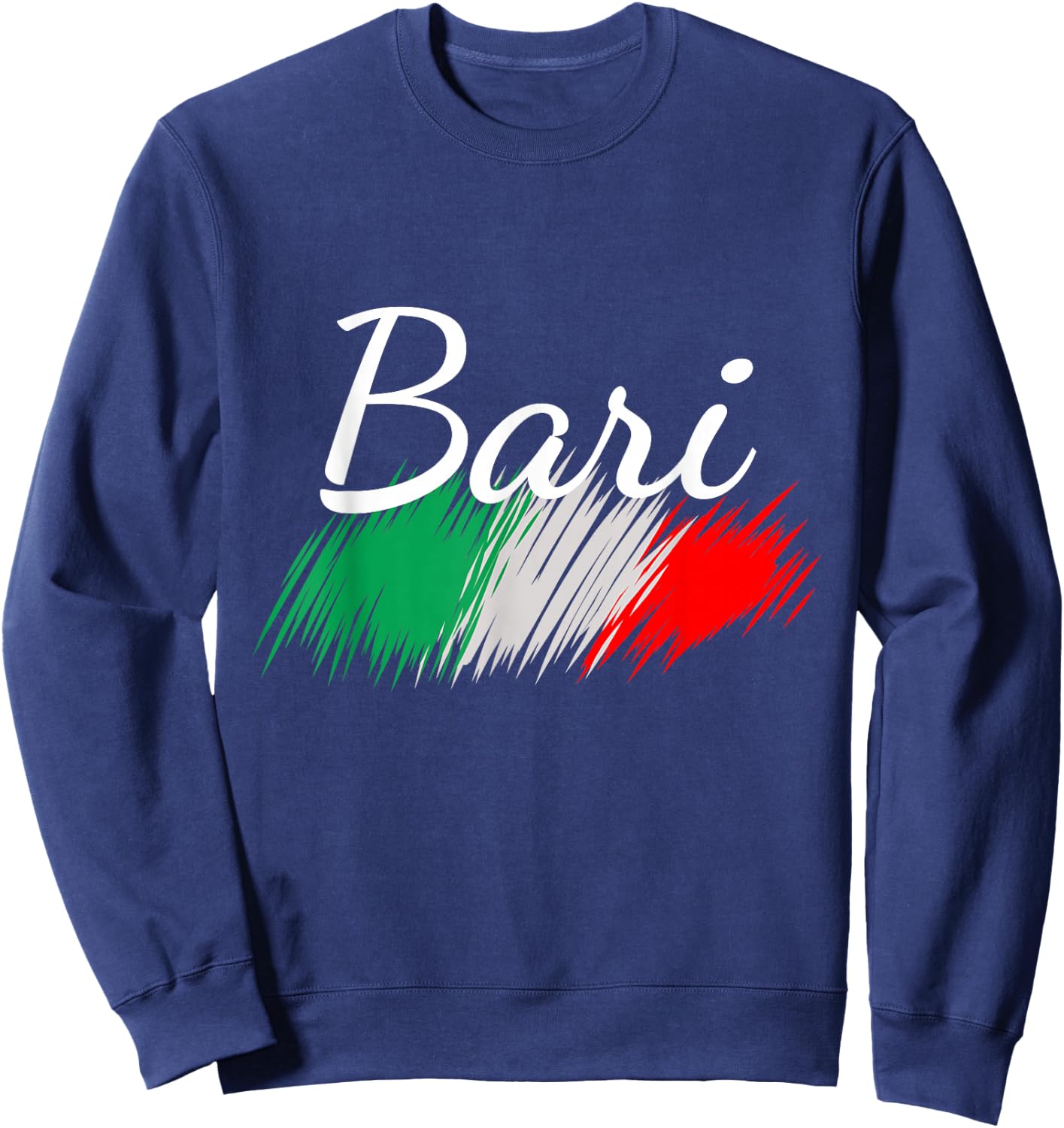 Bari Italy Flag Italia Souvenir Matching Italian Sweatshirt - Sweatshirt | Navy