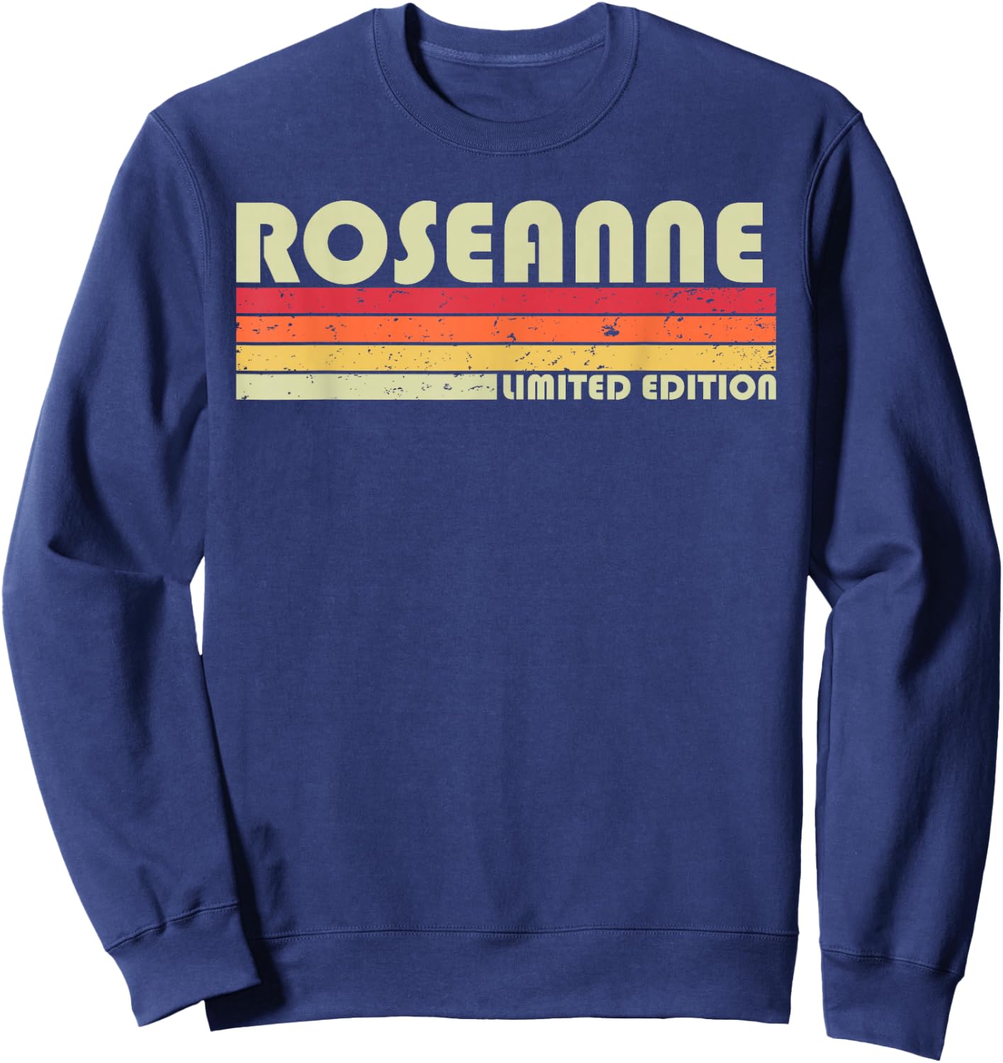 ROSEANNE Name Personalized Retro Vintage 80s 90s Birthday Sweatshirt - Sweatshirt | Navy