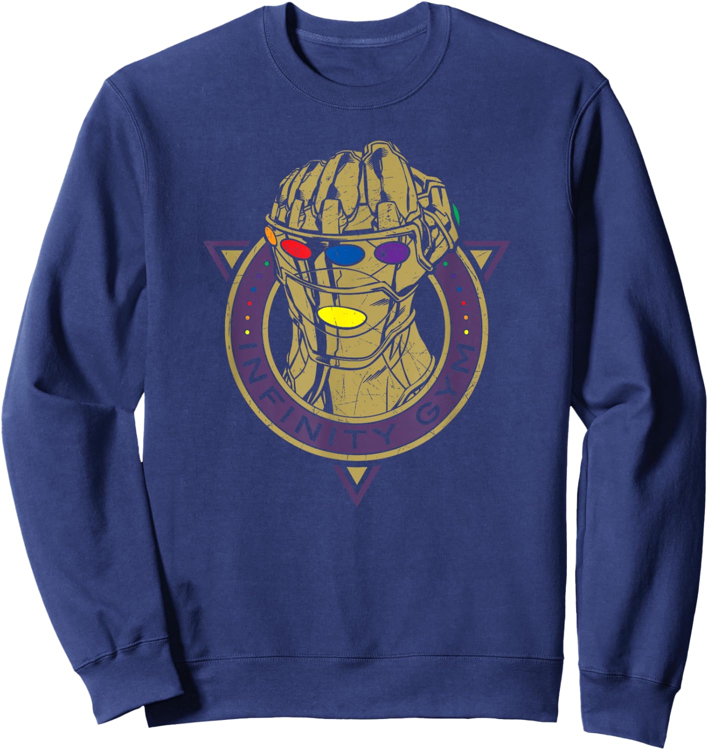 Marvel Thanos Infinity Gauntlet Infinity Gym Sweatshirt - Sweatshirt | Navy