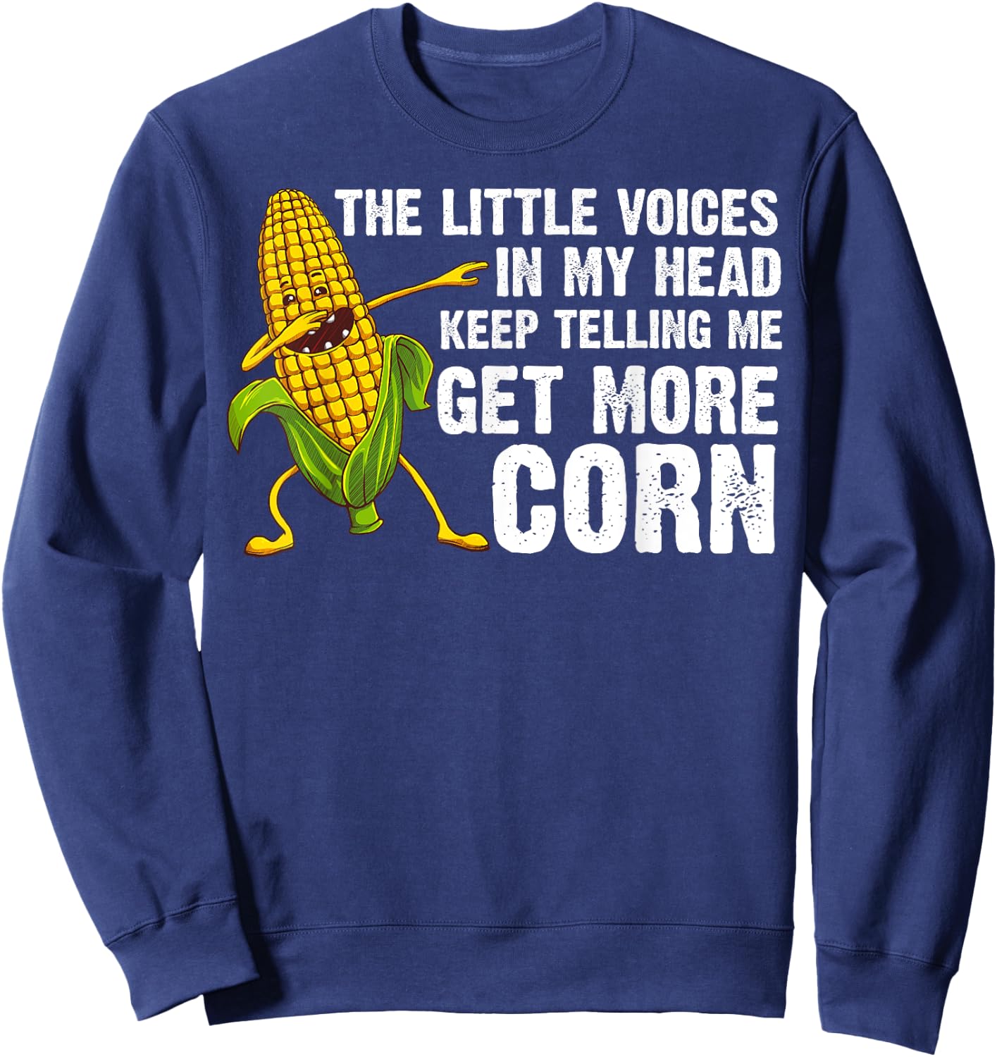 Funny Corn Gift Women Corn On The Cob Costume Farmer Sweatshirt - Sweatshirt | Navy