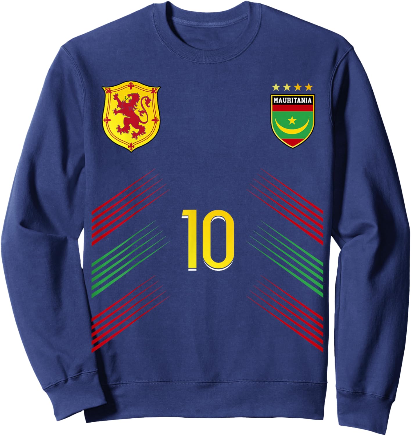 Mauritania Flag Mauritanian Pride Lovers Sweatshirt - Sweatshirt | Navy