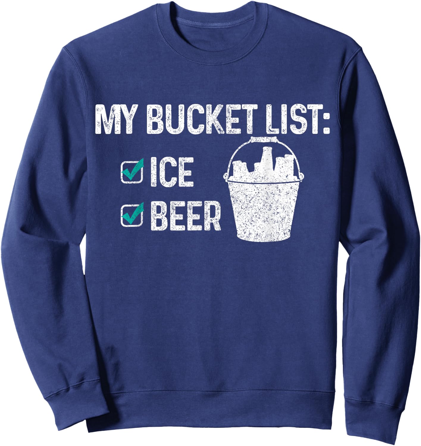 Beer Party Bucket List Mallorca Drinking Funny Malle Team Women Sweatshirt - Sweatshirt | Navy