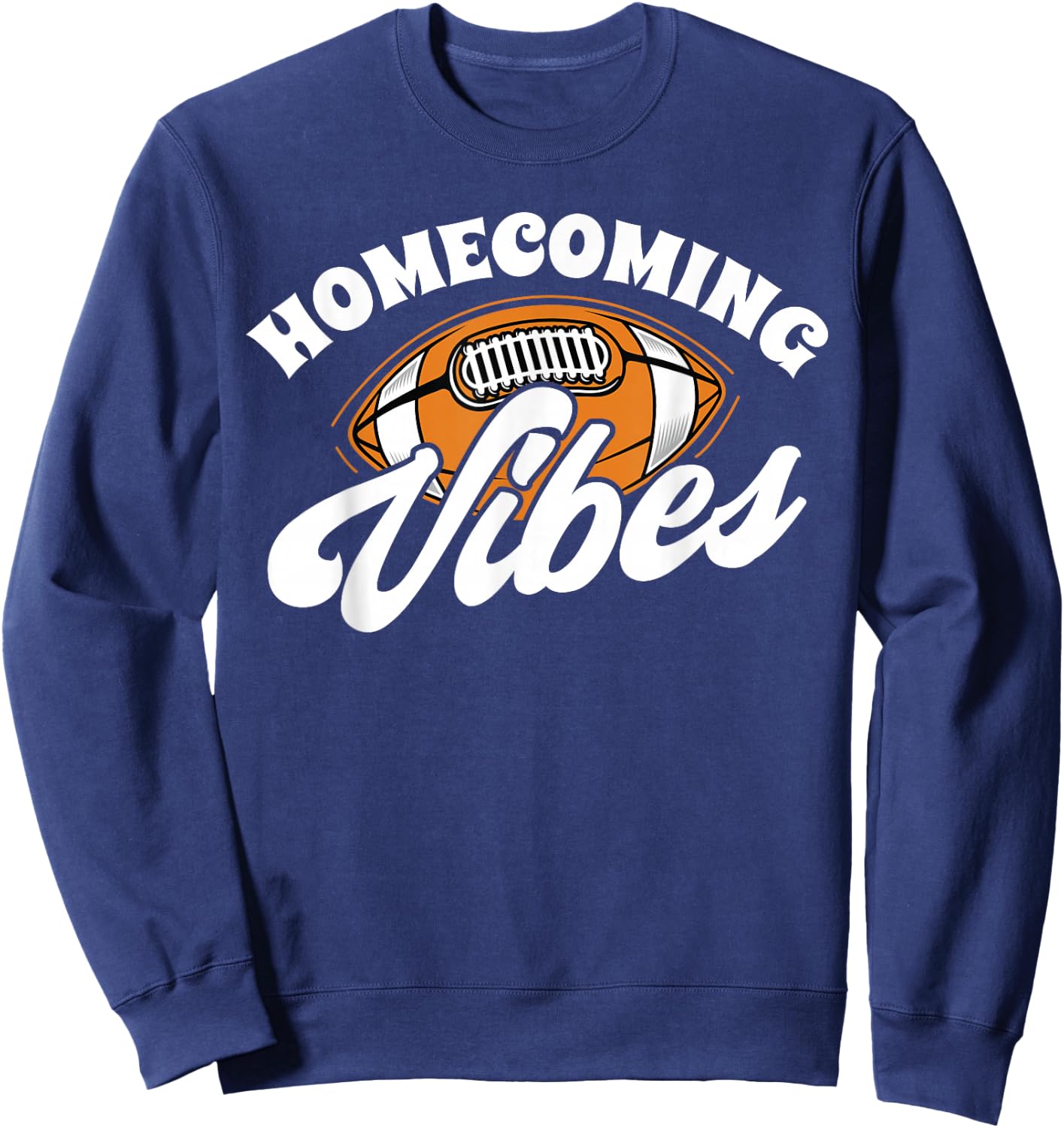 Homecoming Vibes American Football Game Schooling Sweatshirt - Sweatshirt | Navy