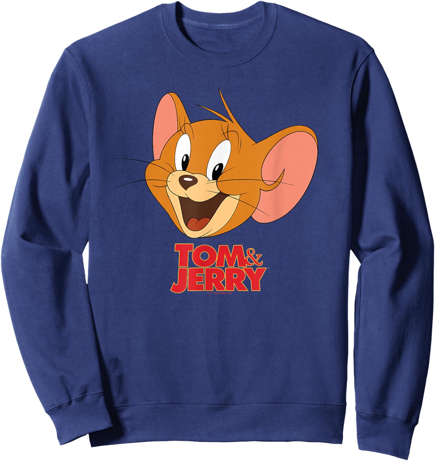 Tom & Jerry Movie Jerry Head Small Sweatshirt - Sweatshirt | Navy