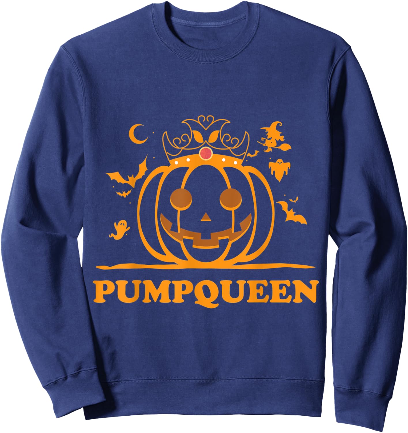 Halloween pump queen Sweatshirt - Sweatshirt | Navy