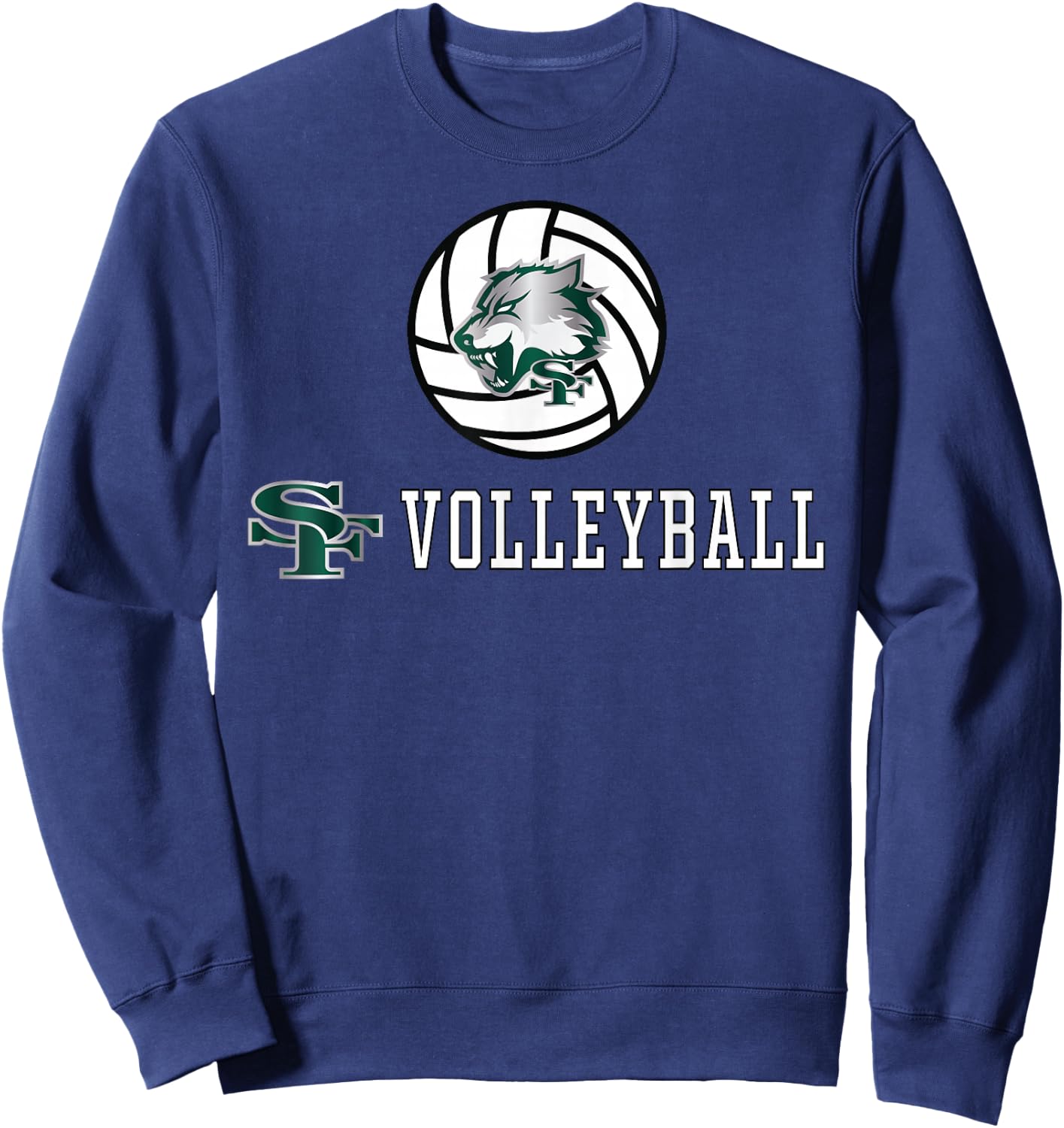 Santa Fe High School Wolves Volleyball Sweatshirt - Sweatshirt | Navy
